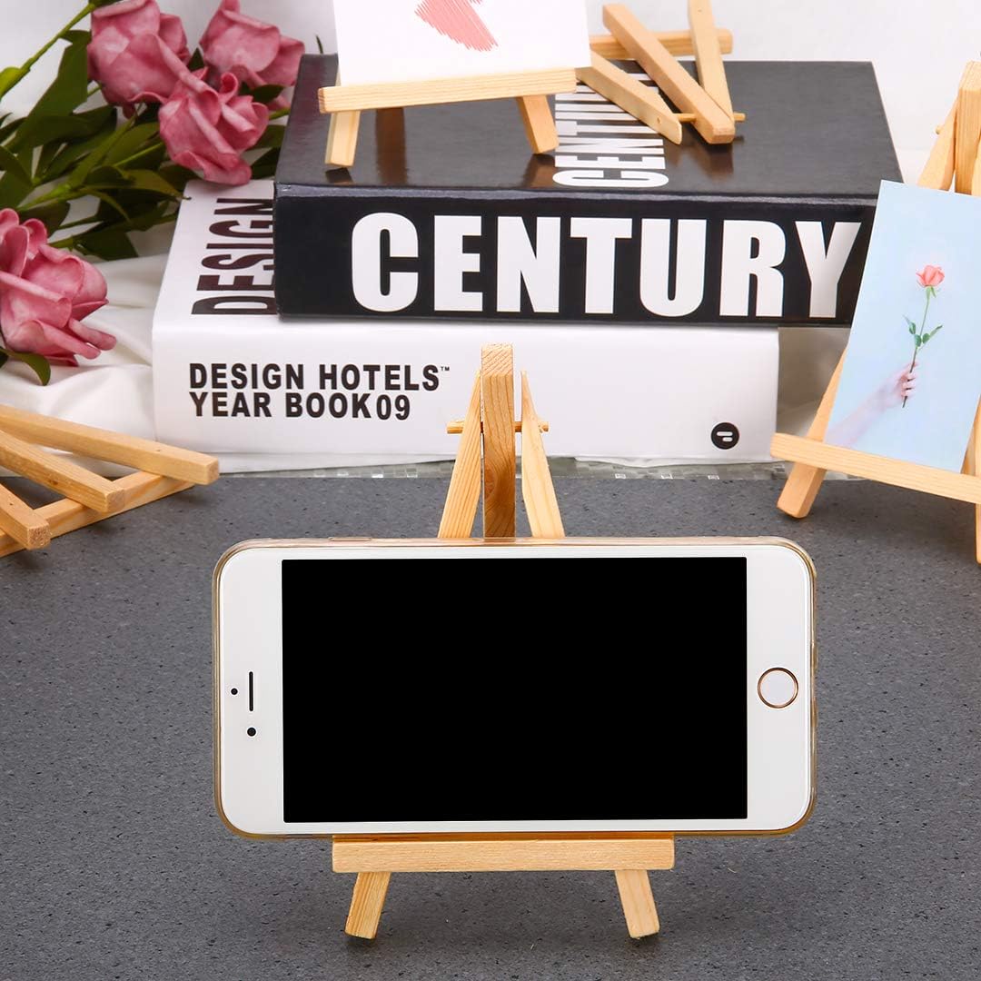 10pcs Mini Wood Easel for Wedding Table Display