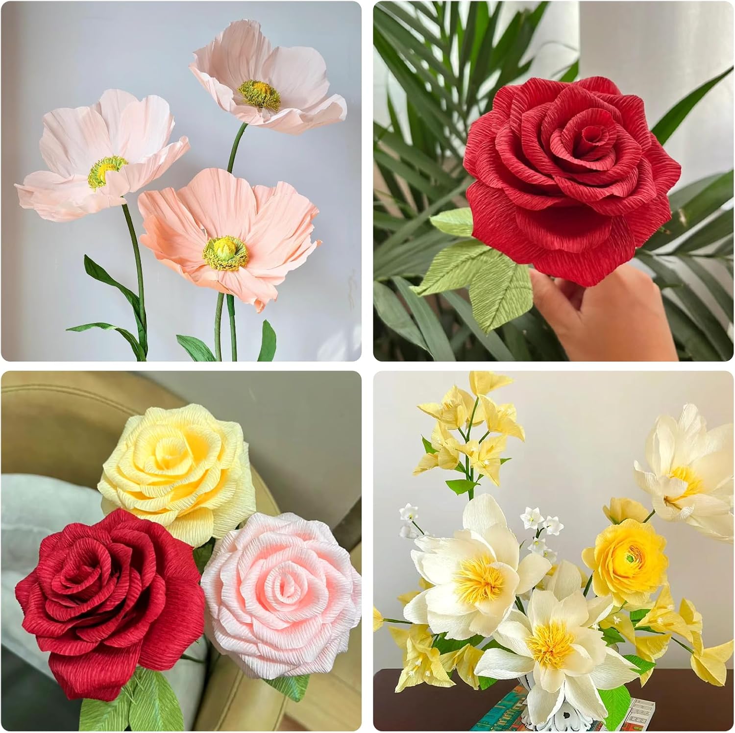 Nitelemn Crepe Paper Streamers 8 Rolls 8 Colors