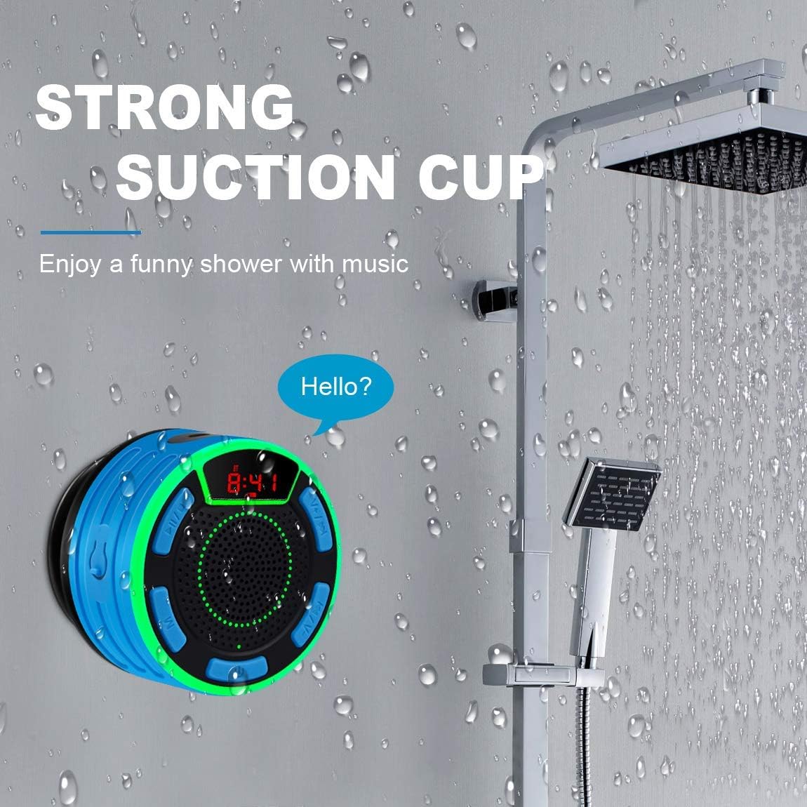 BassPal IPX7 Waterproof Bluetooth Speaker with LED Display and TWS Stereo Sound