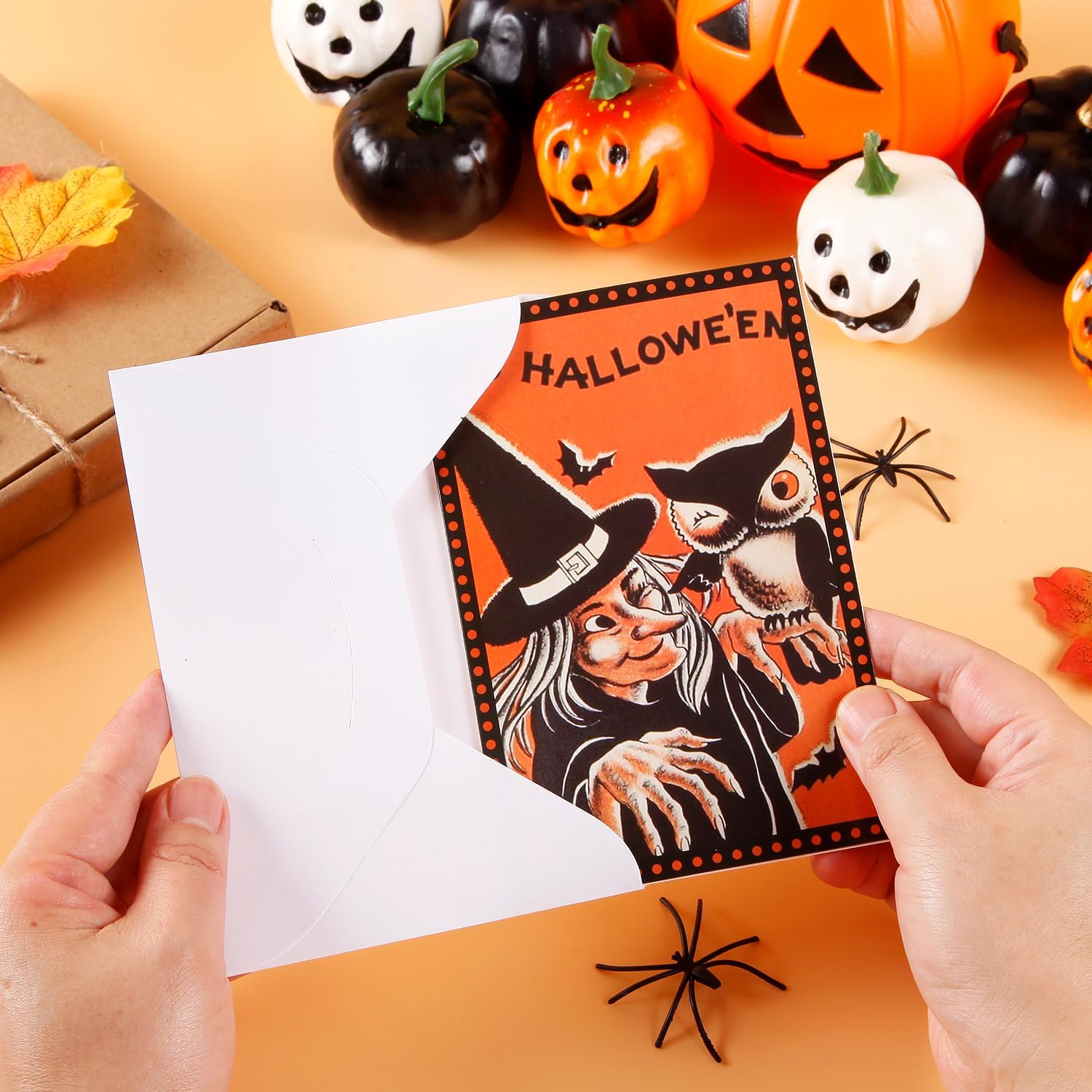 30 Pcs Halloween Greeting Cards with Envelopes and Stickers