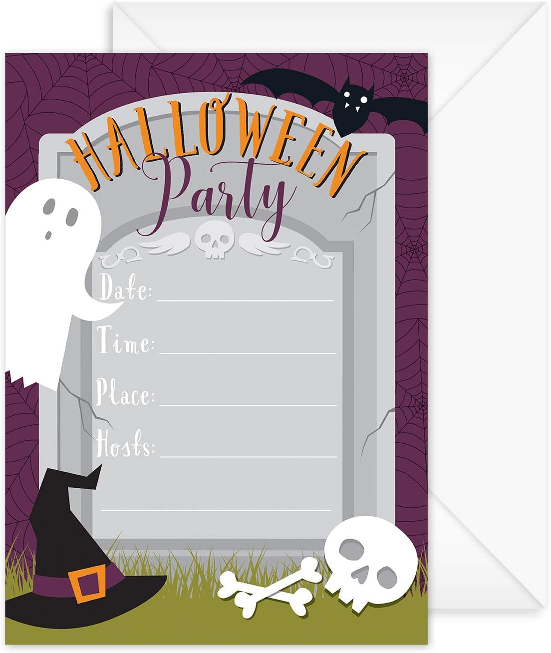 Canopy Street Halloween Party Invites 5x7