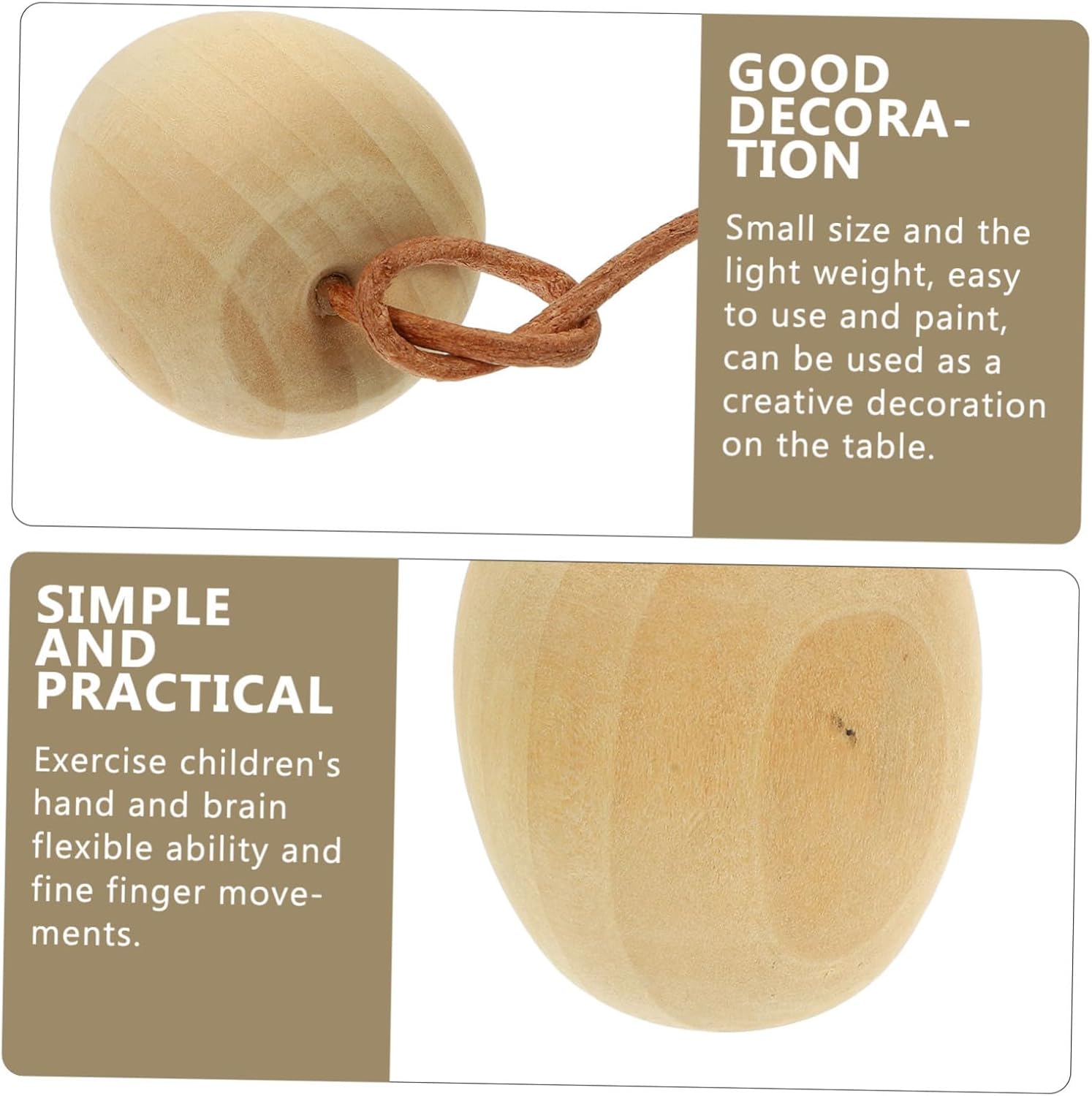 4pcs Unpainted Wooden Fruit DIY Decor Crafts