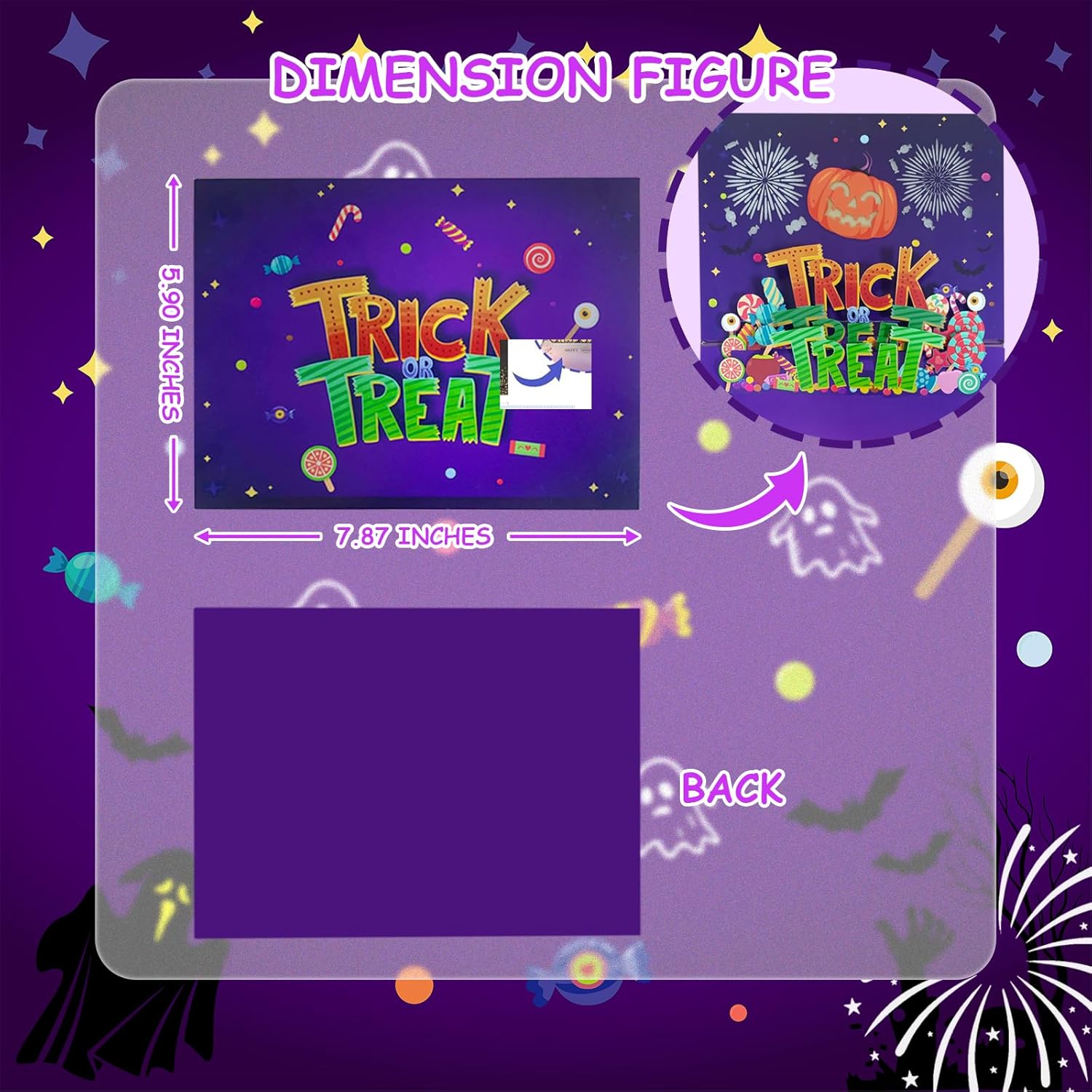 3D Pop Up Halloween Card with Light and Music