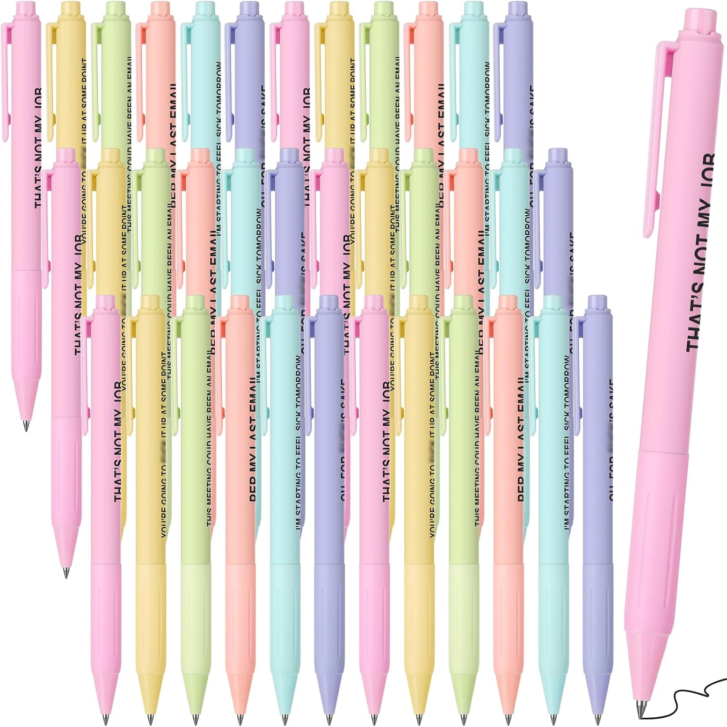 Epakh 30 Funny Ballpoint Pens with Motivational Quotes