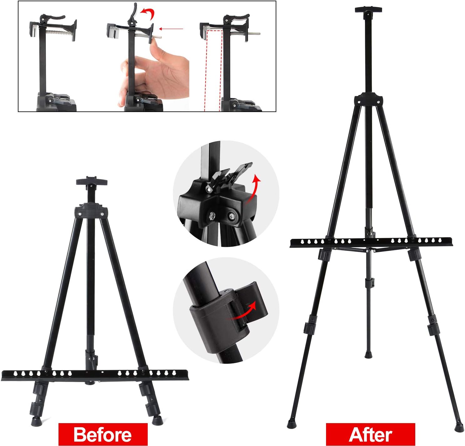T-SIGN 72 Inch Adjustable Folding Easel Stand