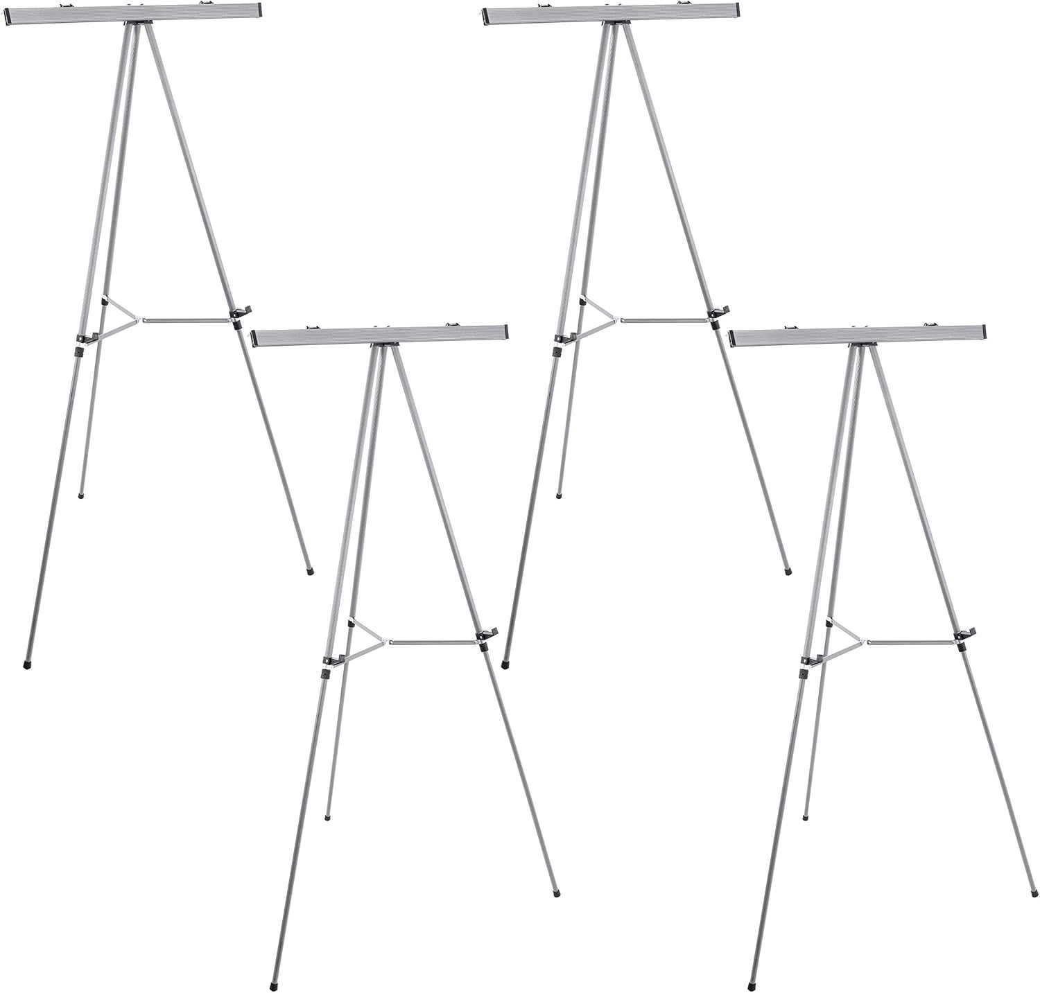 US Art Supply 4 Pack 66 High Flip Chart Easel Stand