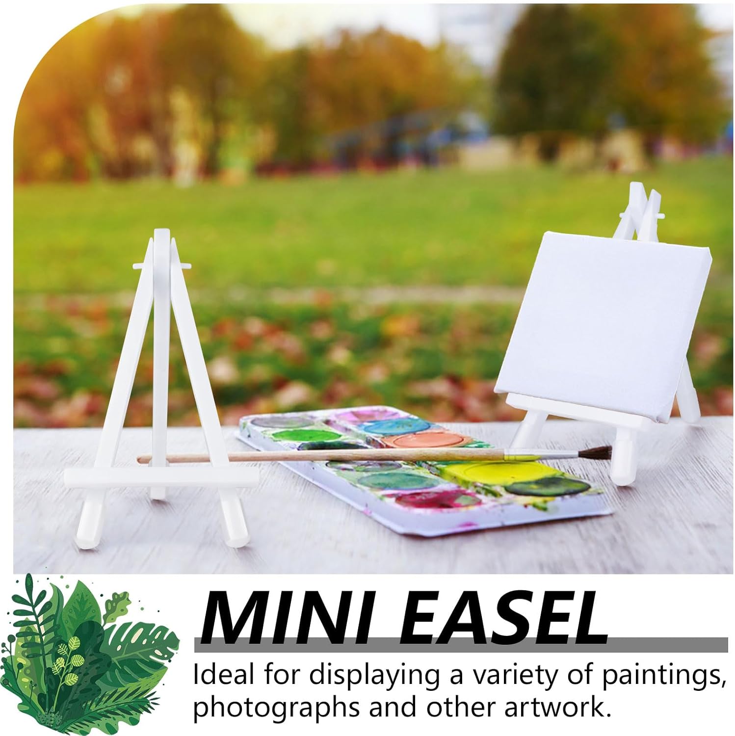 Mini Plastic Display Easel 20 Pcs for Art and Photo Display