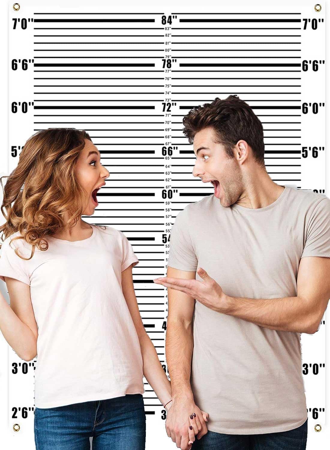 43 x 49ft Mugshot Backdrop for Photo Booth