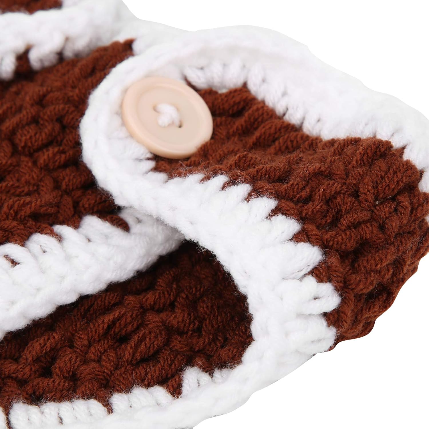 Newborn Photography Props Set Brown Baby Hats for Boys and Girls
