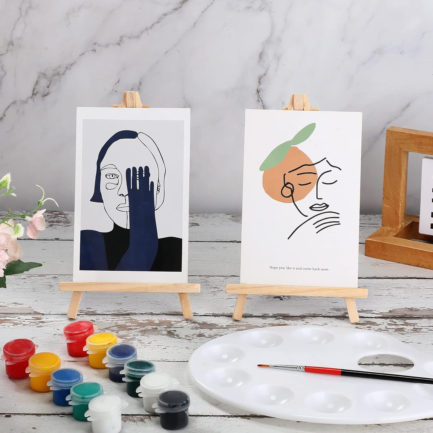 30 Pack Tall Wood Painting Easels Art Stand