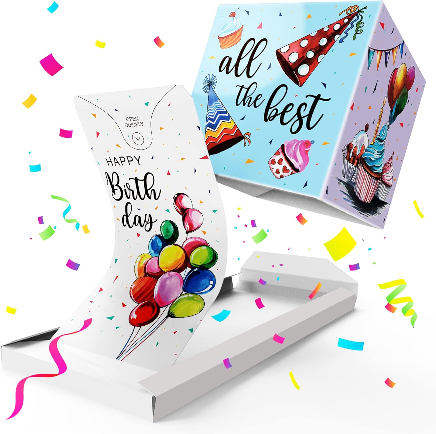 NottaBelle Feel Love Every Minute Exploding Confetti Card