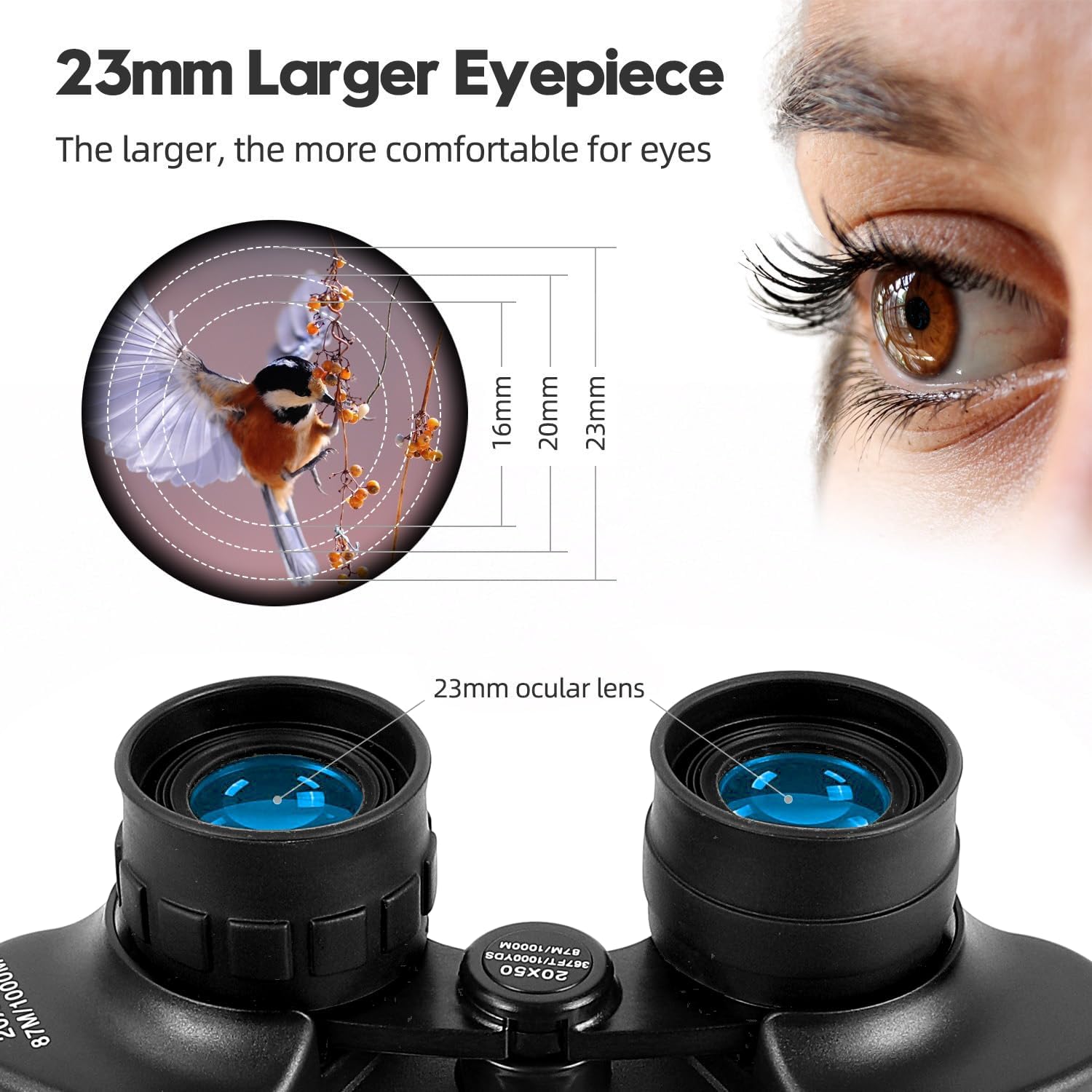 20x50 High Powered Binoculars for Adults