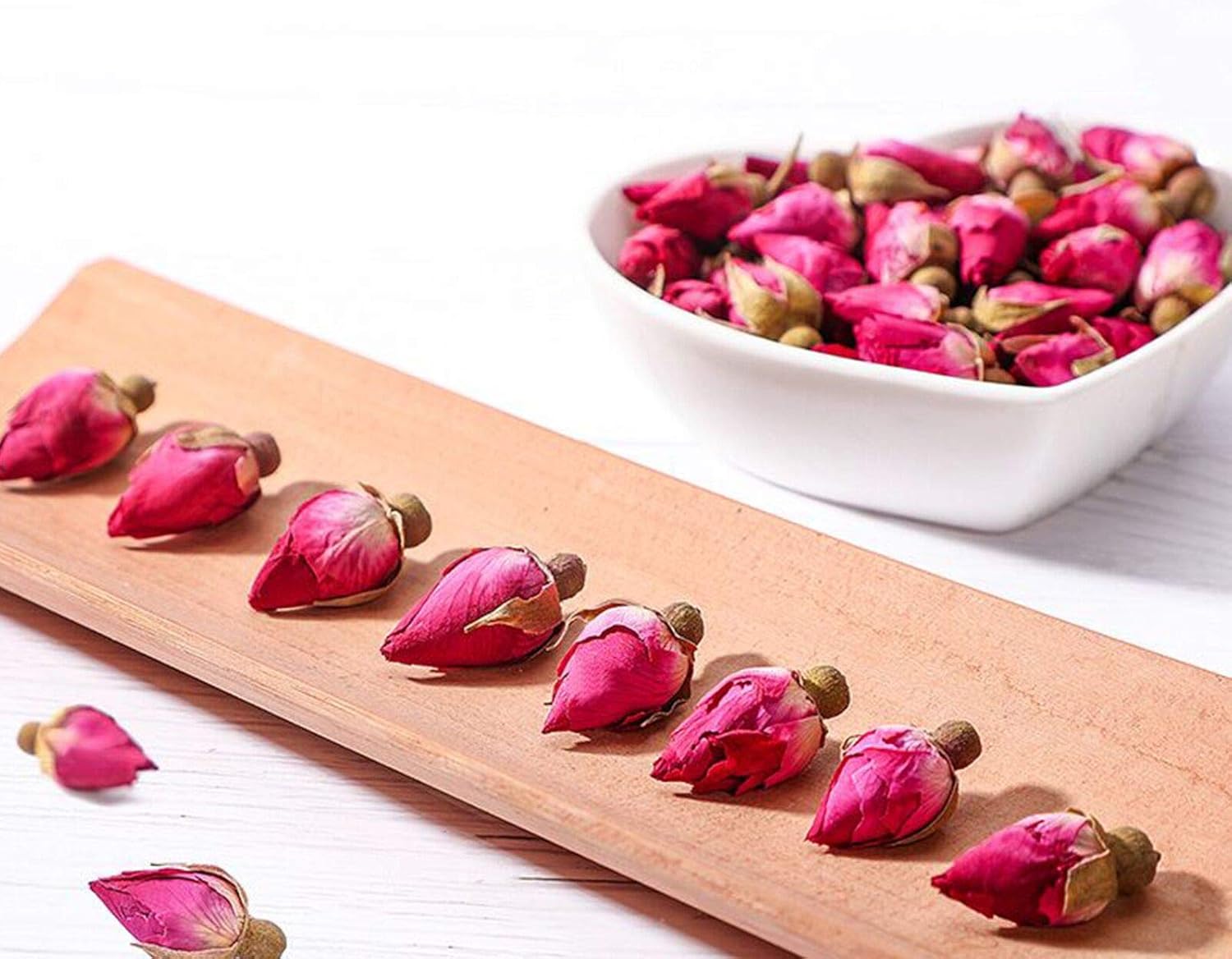 CoolCrafts Dried Rose Buds 35oz for Tea and Crafting
