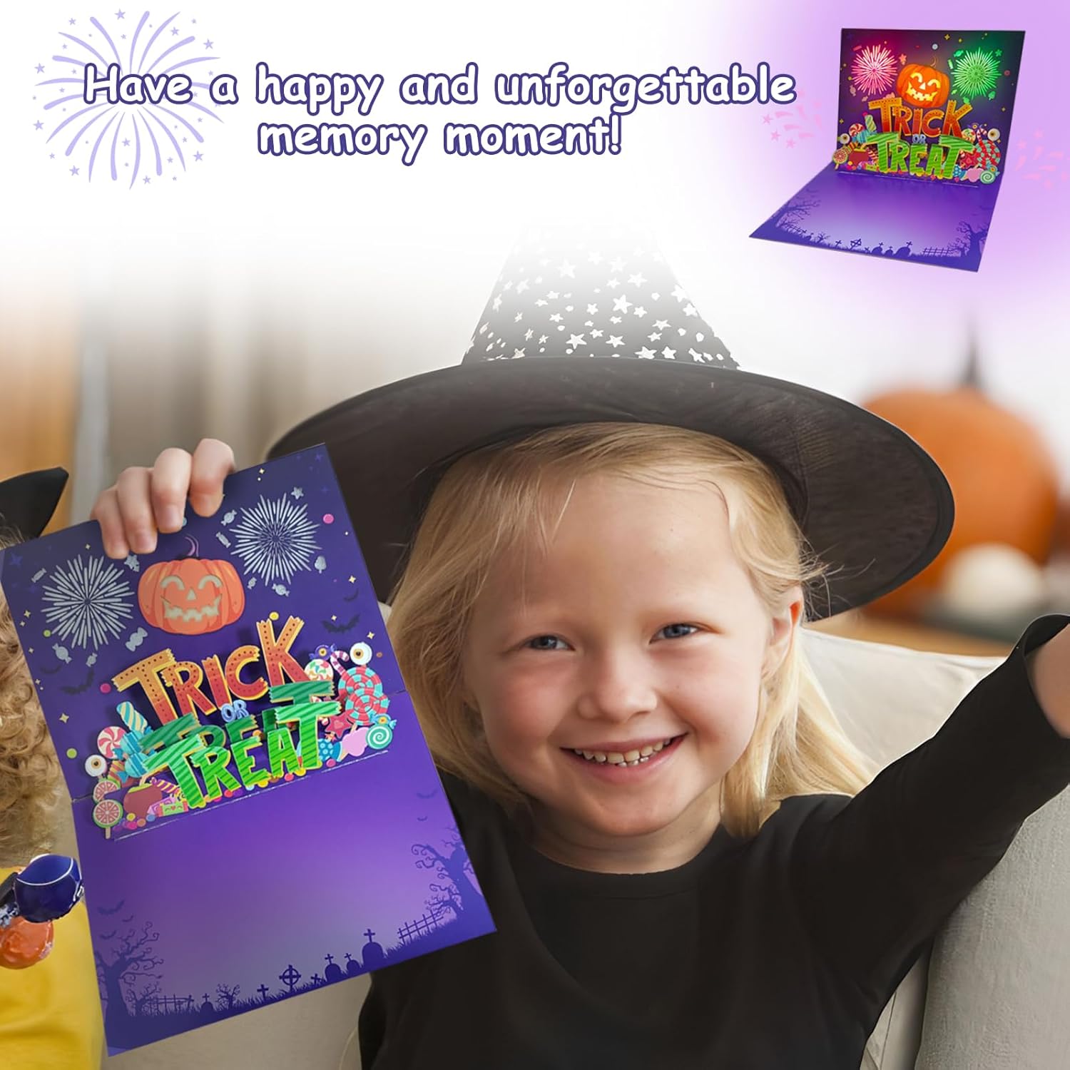 3D Pop Up Halloween Card with Light and Music