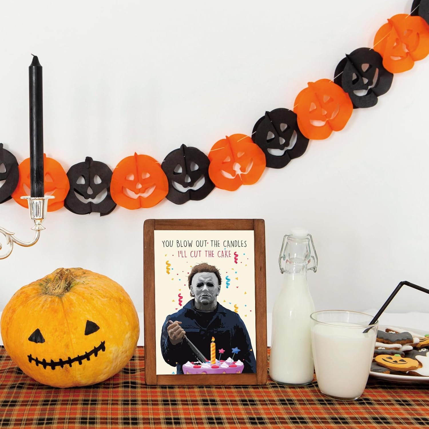 Creepy Michael Myers Halloween Birthday Card