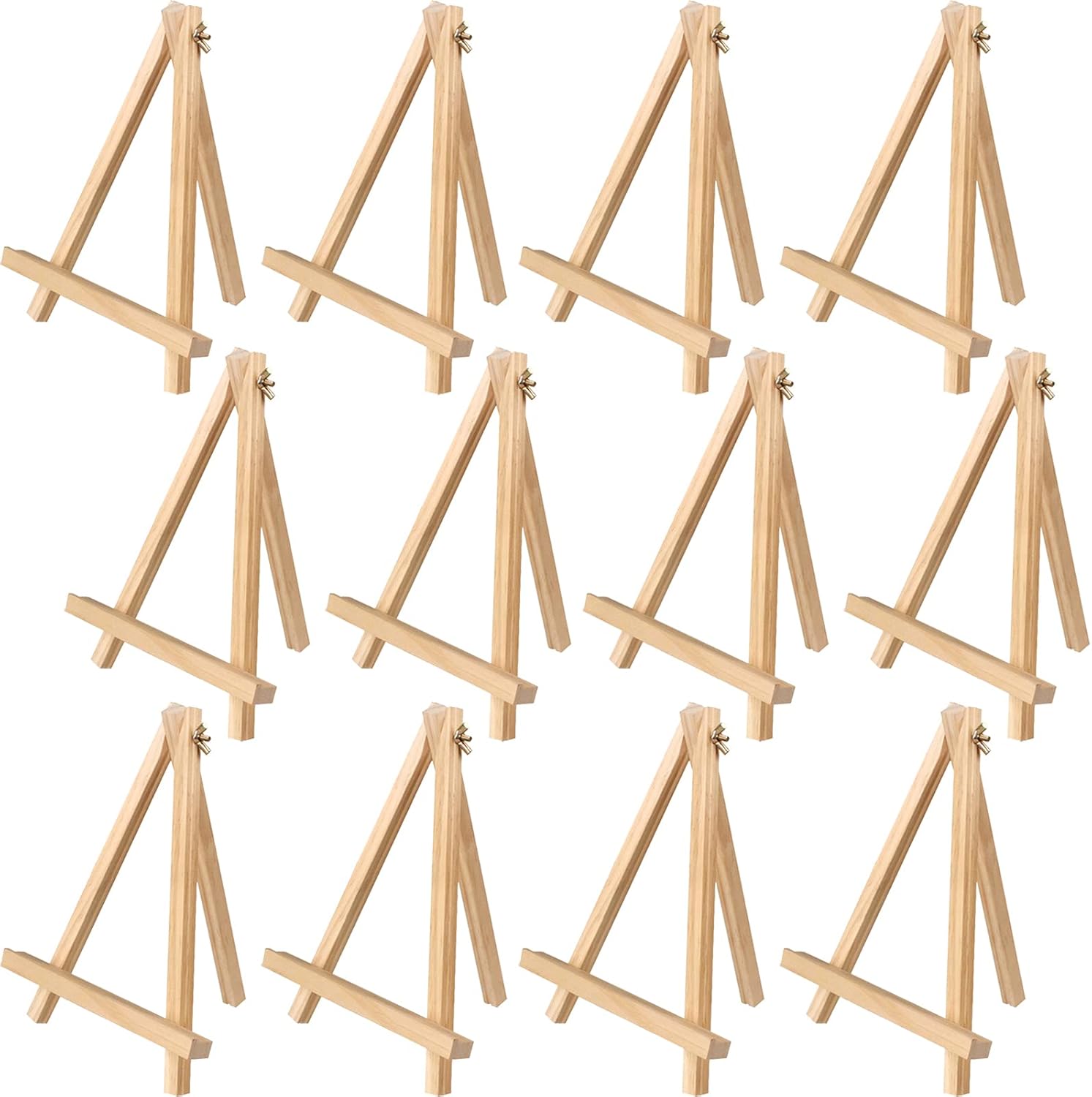 Tosnail 12 Pack 9 Inch Wooden Art Easel Stand