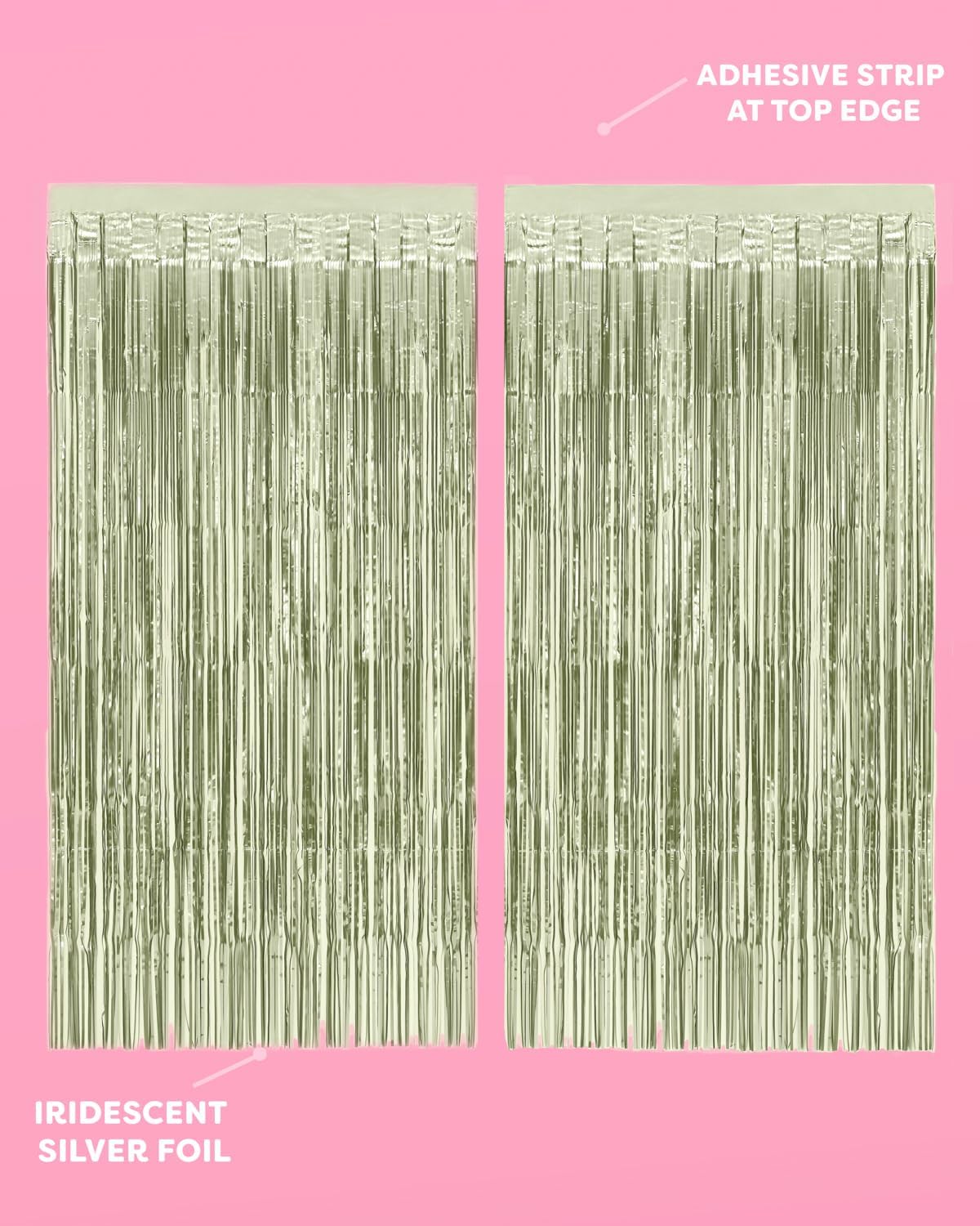 XO Fetti Sage Green Foil Curtain Set of 2
