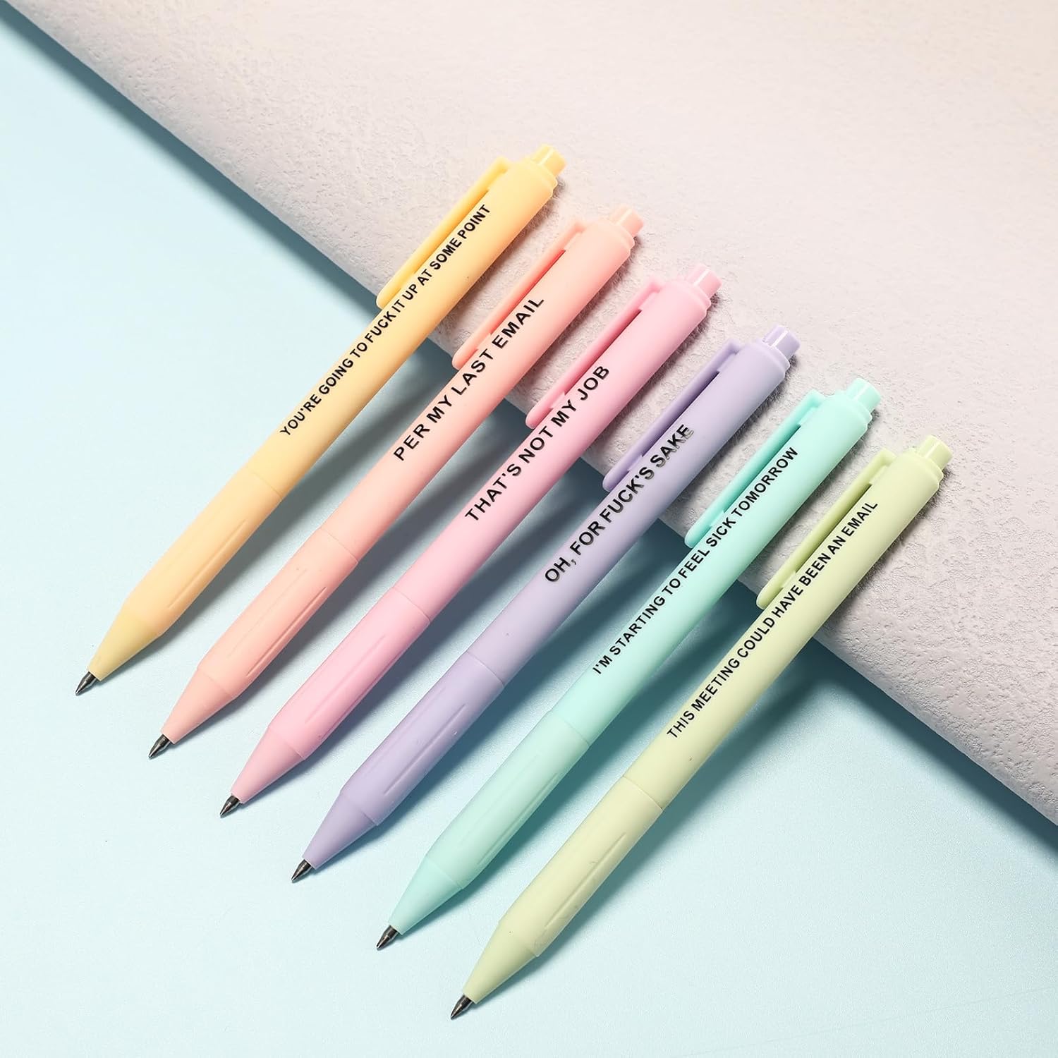 Epakh 30 Funny Ballpoint Pens with Motivational Quotes