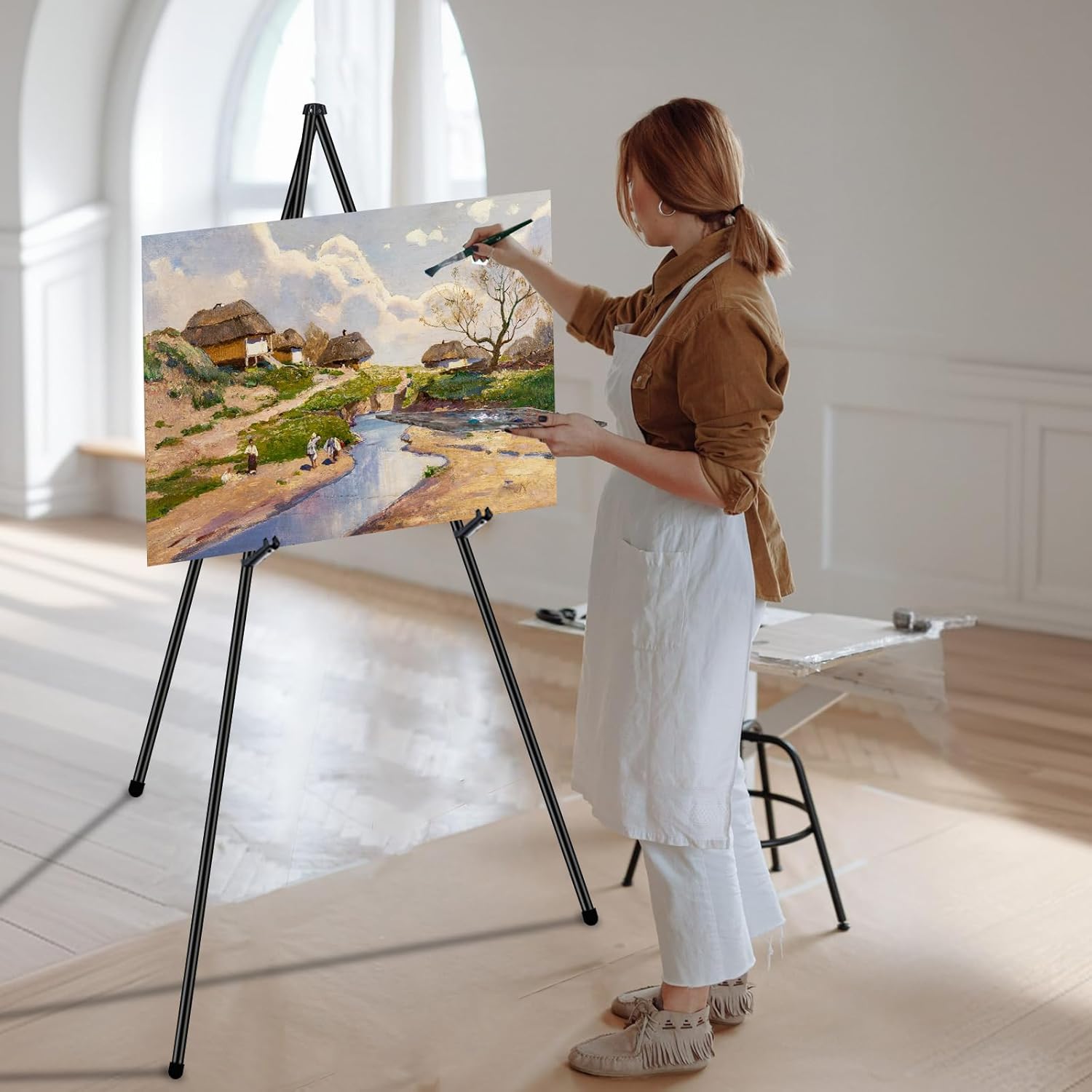 OUTNEE 63 Inch Foldable Easel Stand 2 Pack
