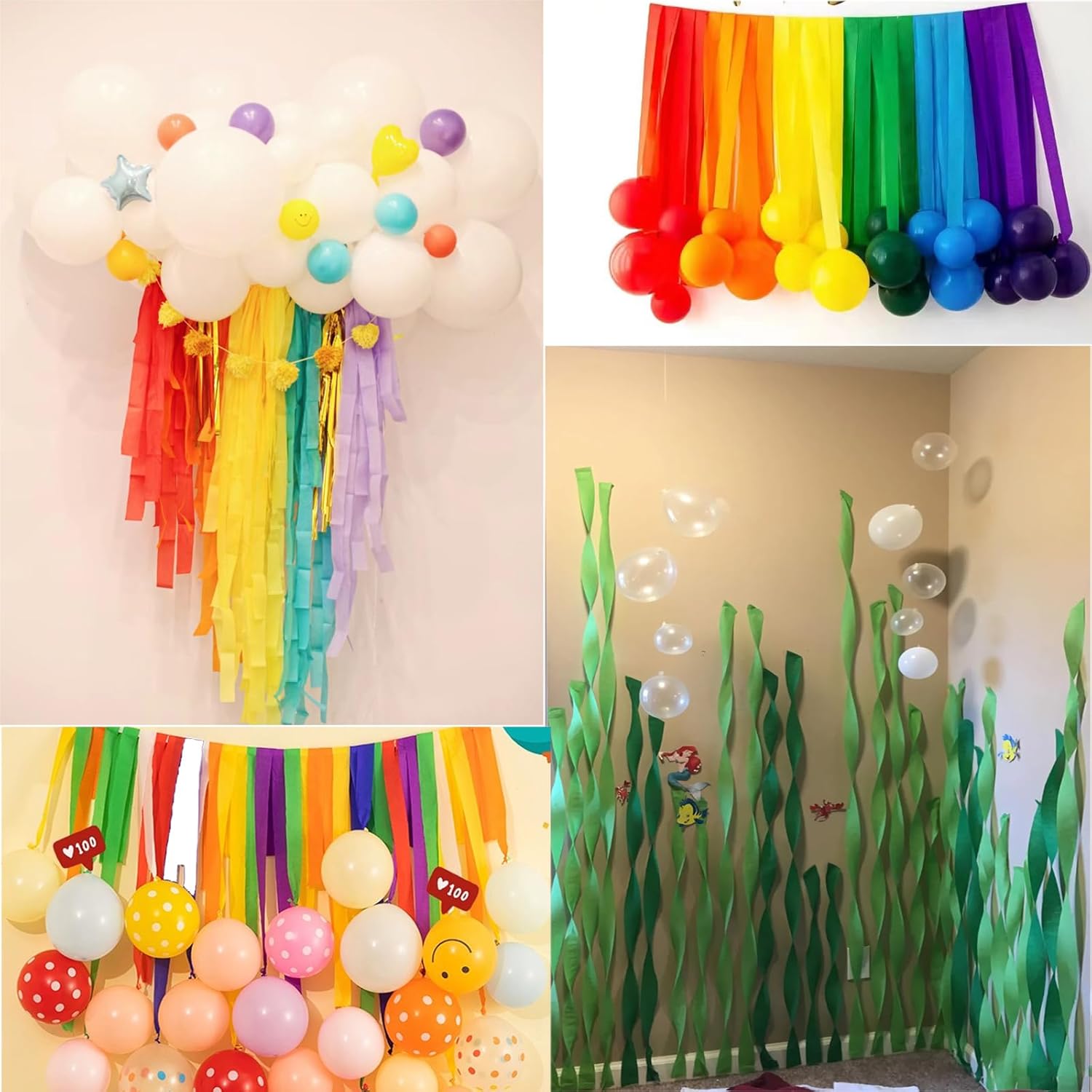 Crepe Paper Streamers 6 Rolls 492ft Pink Party Decor