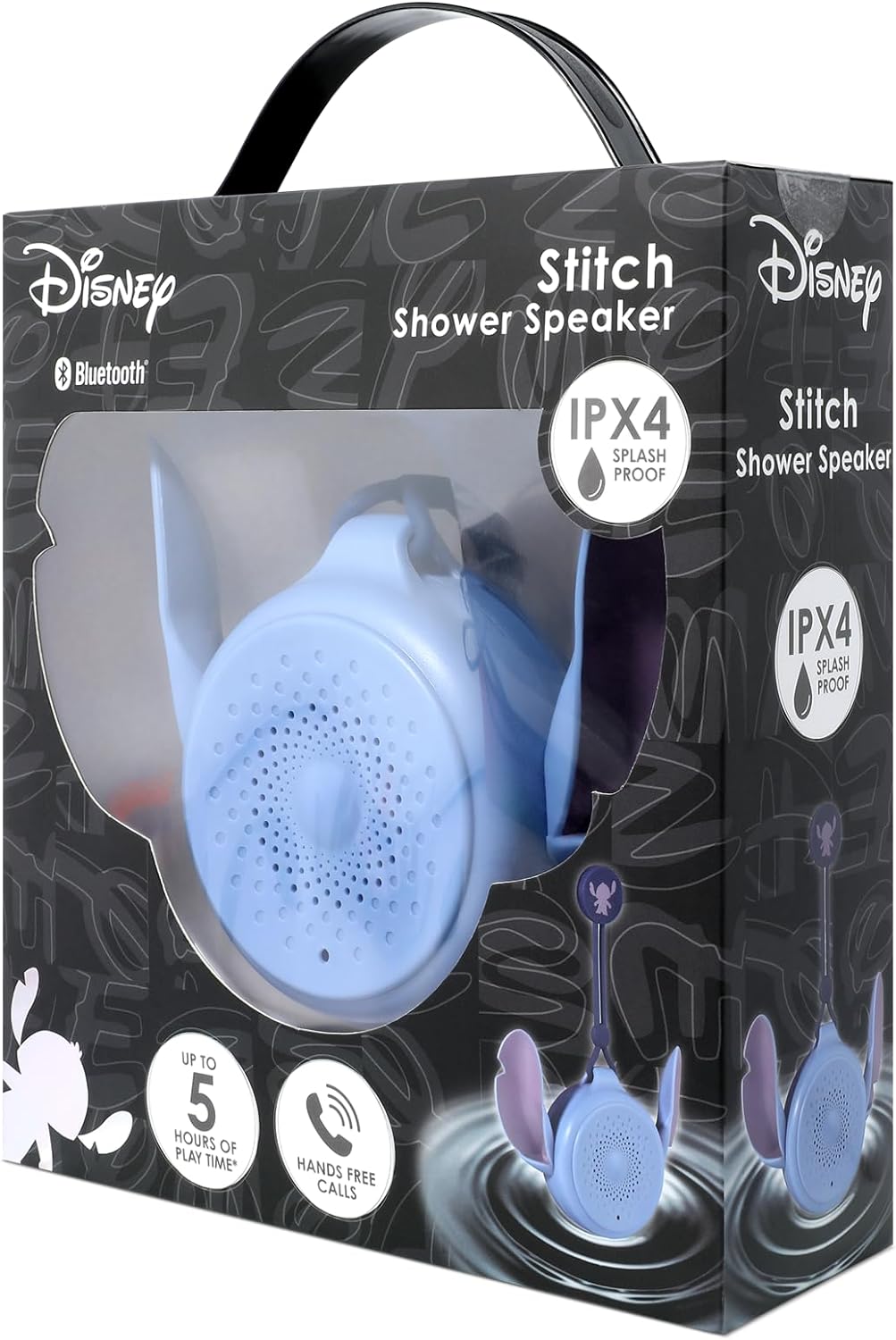 Disney Lilo and Stitch Bluetooth Shower Speaker with Suction Cup - IPX4 Water Resistant