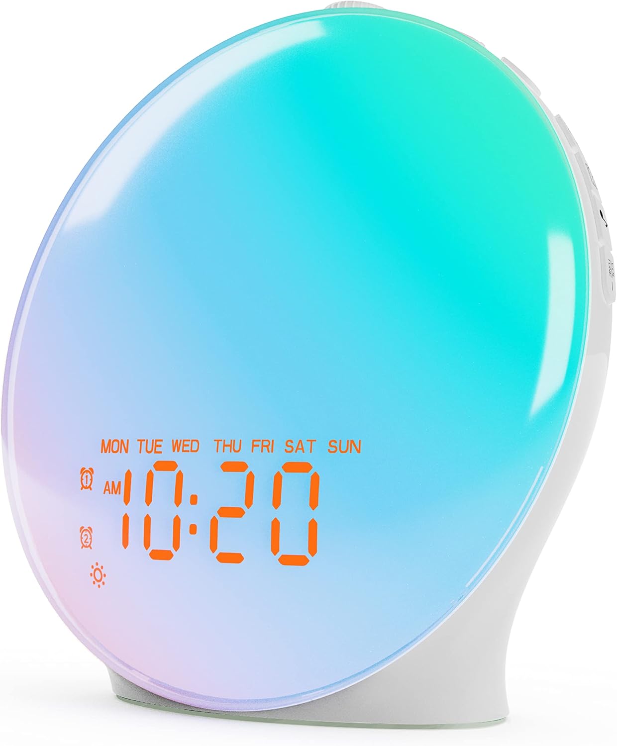 JALL Sunrise Alarm Clock with 17 Nightlights and 5W Speaker