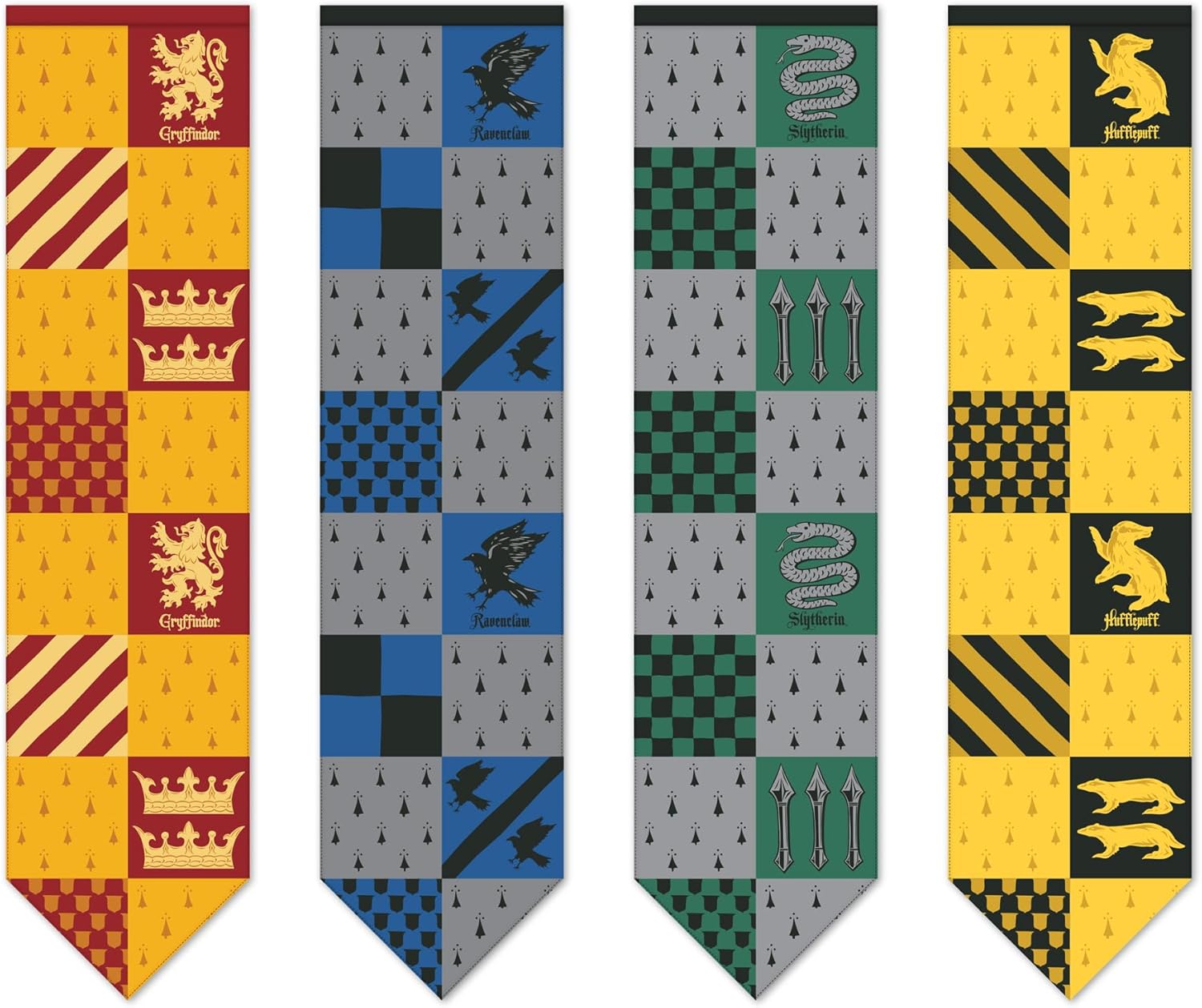 Harry Potter Quidditch House Banners Set of 4