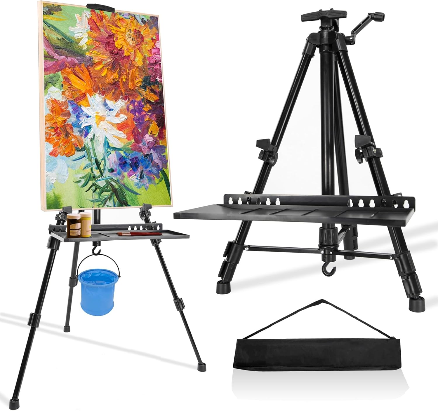 PUJIANG Adjustable Height Easel Stand for Painting and Art