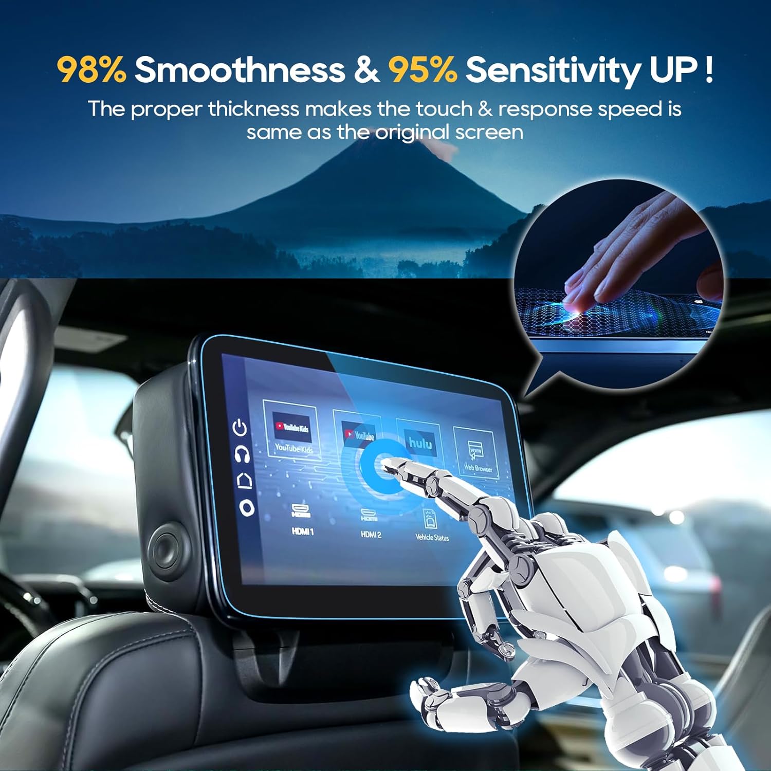 LFOTPP 2025 GMC Yukon Screen Protector 2pcs