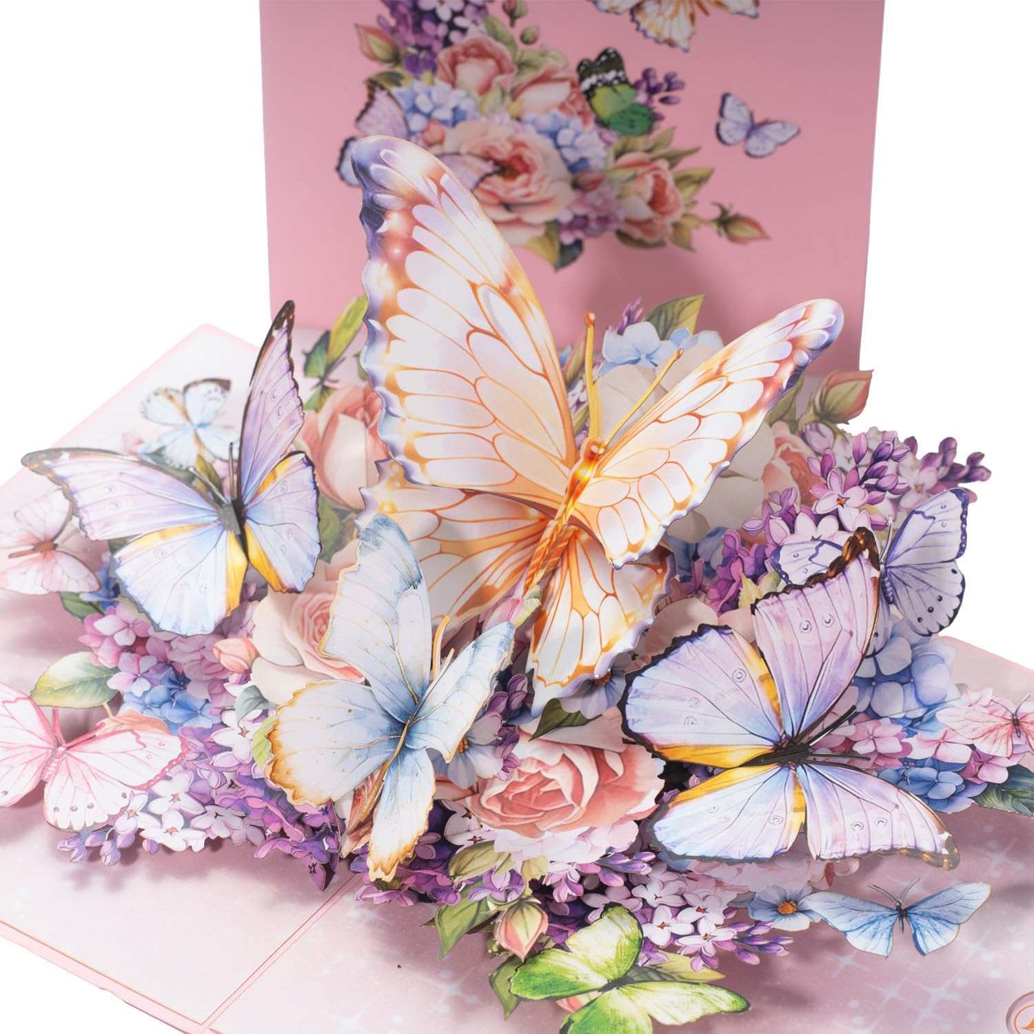 Butterfly Garden 3D Pop-Up Greeting Card for Special Occasions