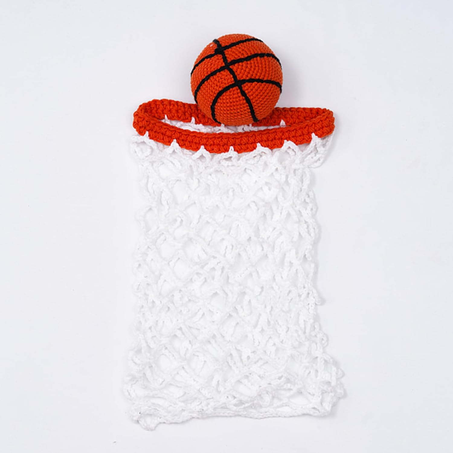 Zeroest Newborn Photography Crochet Basketball Hat Net Set