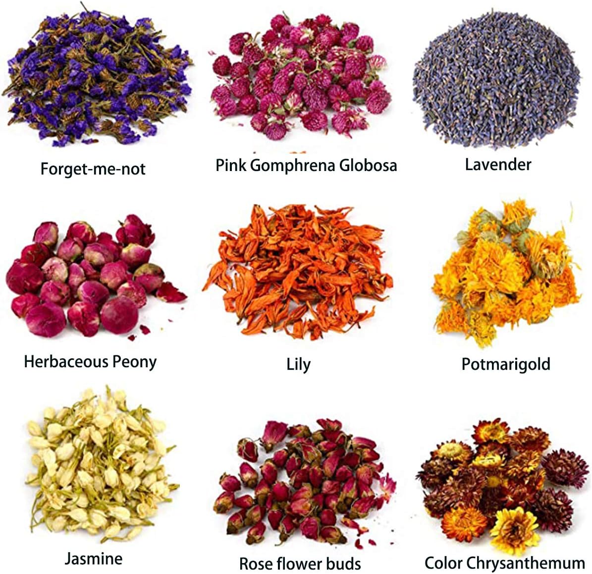 PNANA Dried Flowers Kit for Bath Bomb Soap Candle Making