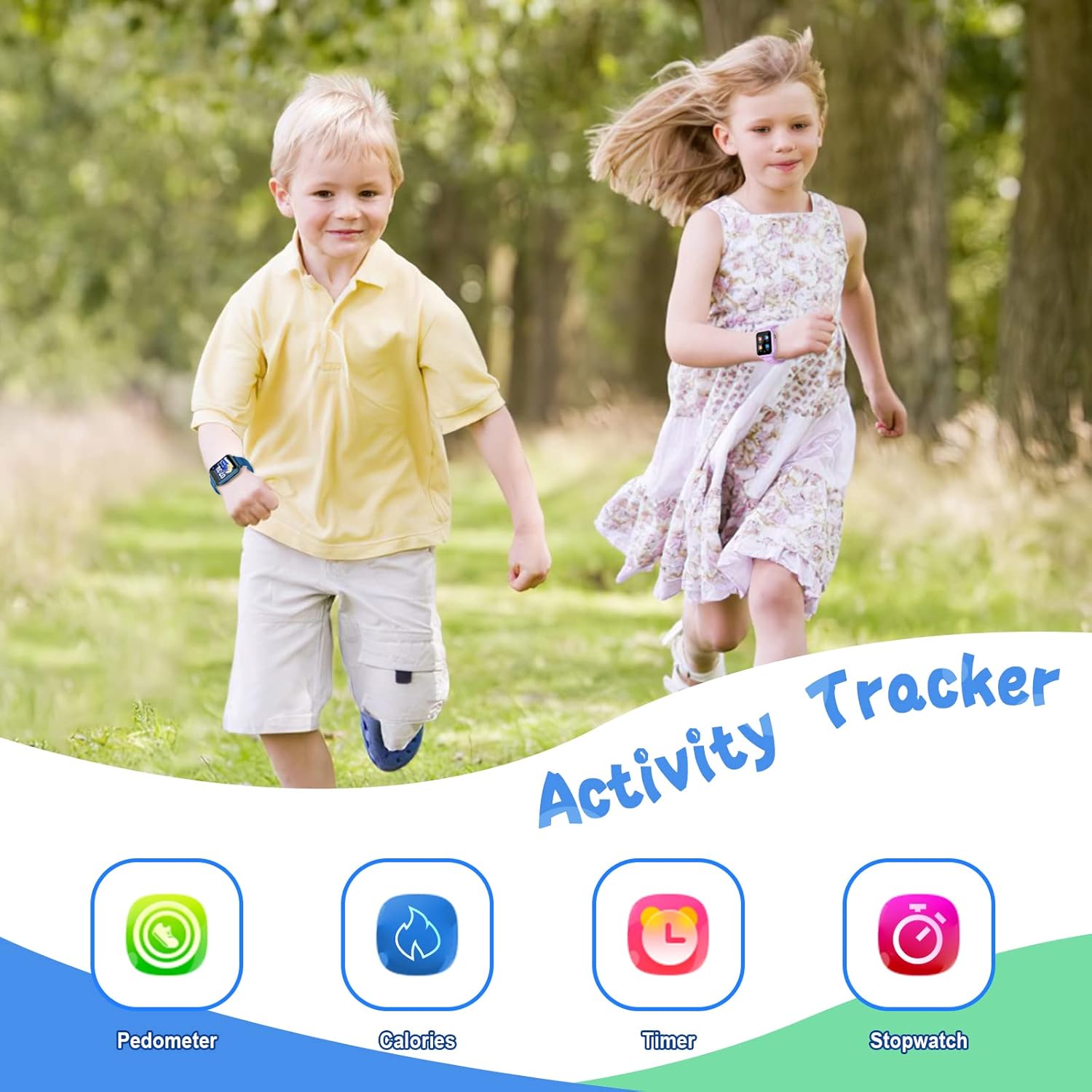 Sedzofan Kids Smart Watch with HD Touch Screen and 24 Puzzle Games