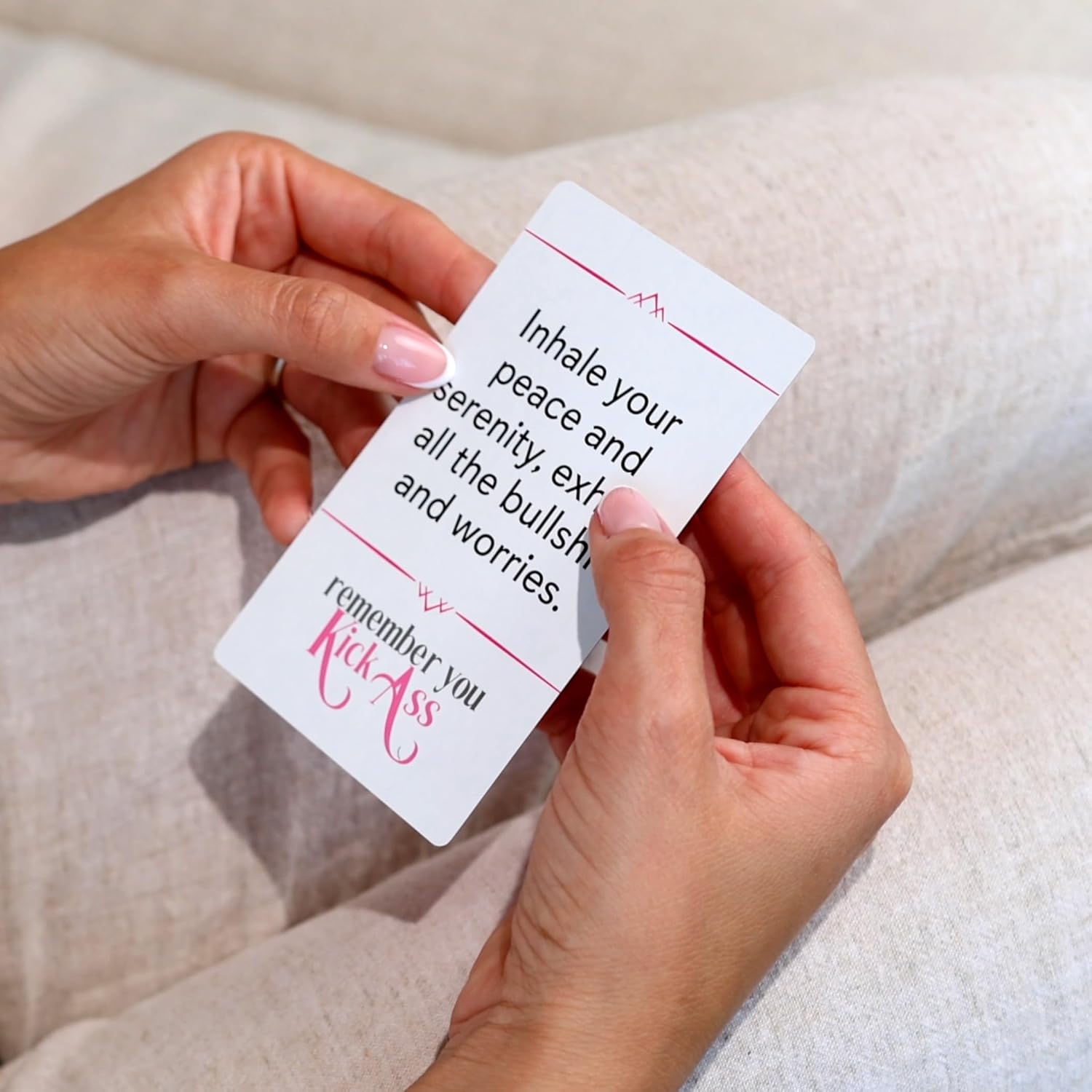 KickAss Affirmation Cards For Women With Stand