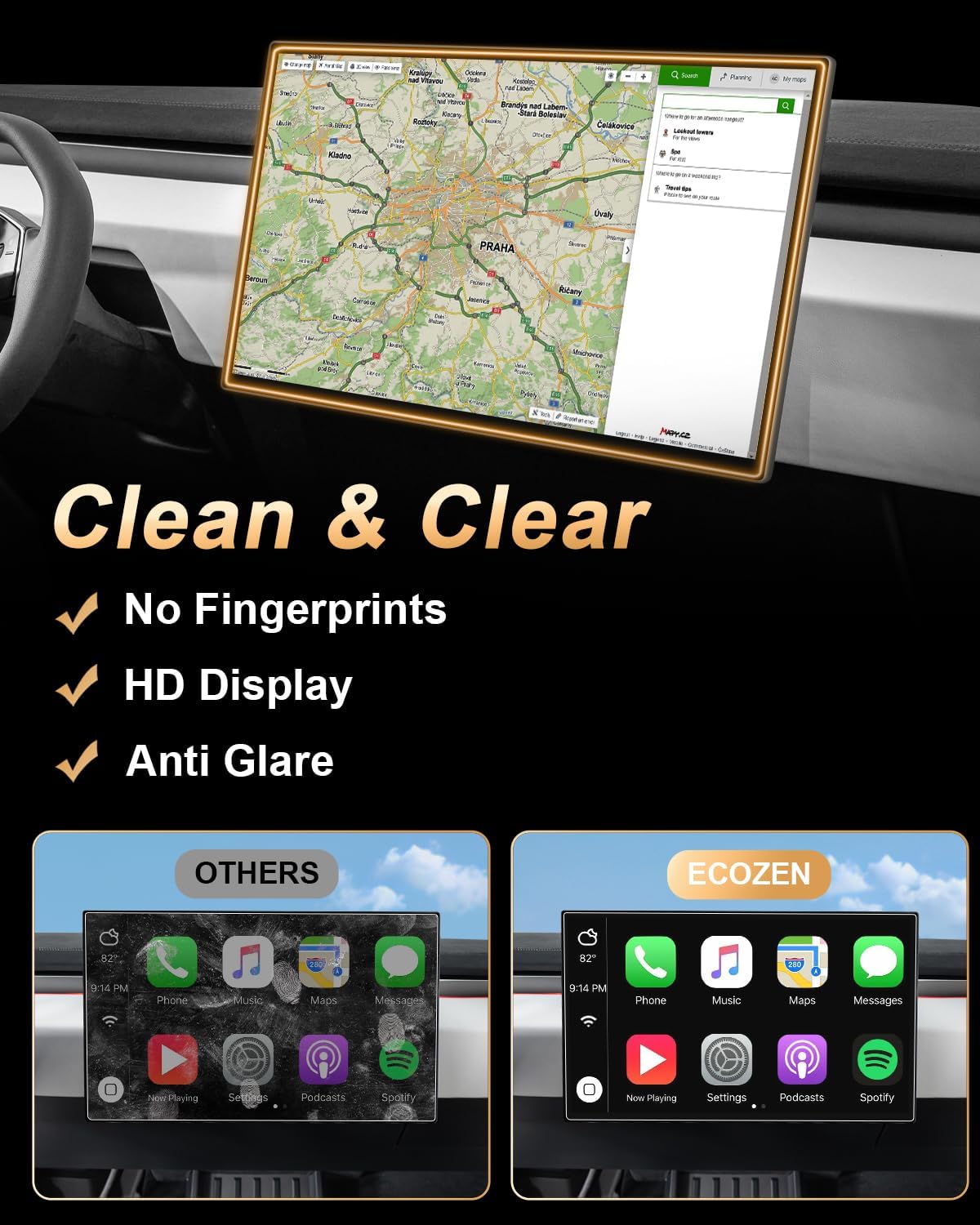 ECOZEN 123-Inch Screen Protector for 2023-2026 Toyota Crown