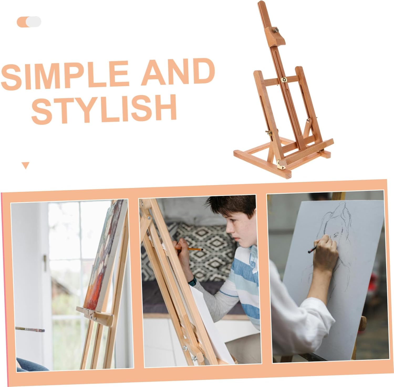 Portable Art Display Easel for Painting and Sketching
