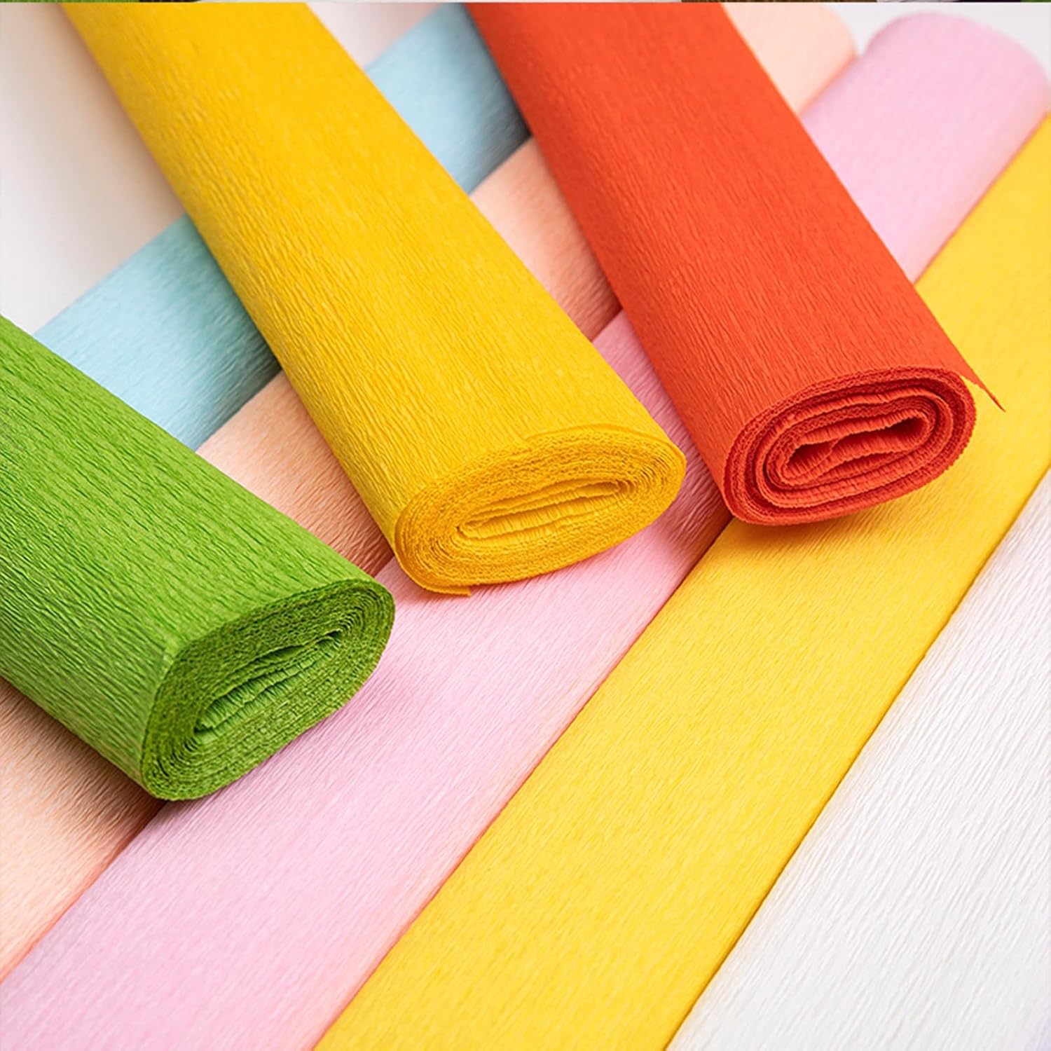 Yellow Crepe Paper Streamers 1 Roll Party Decor