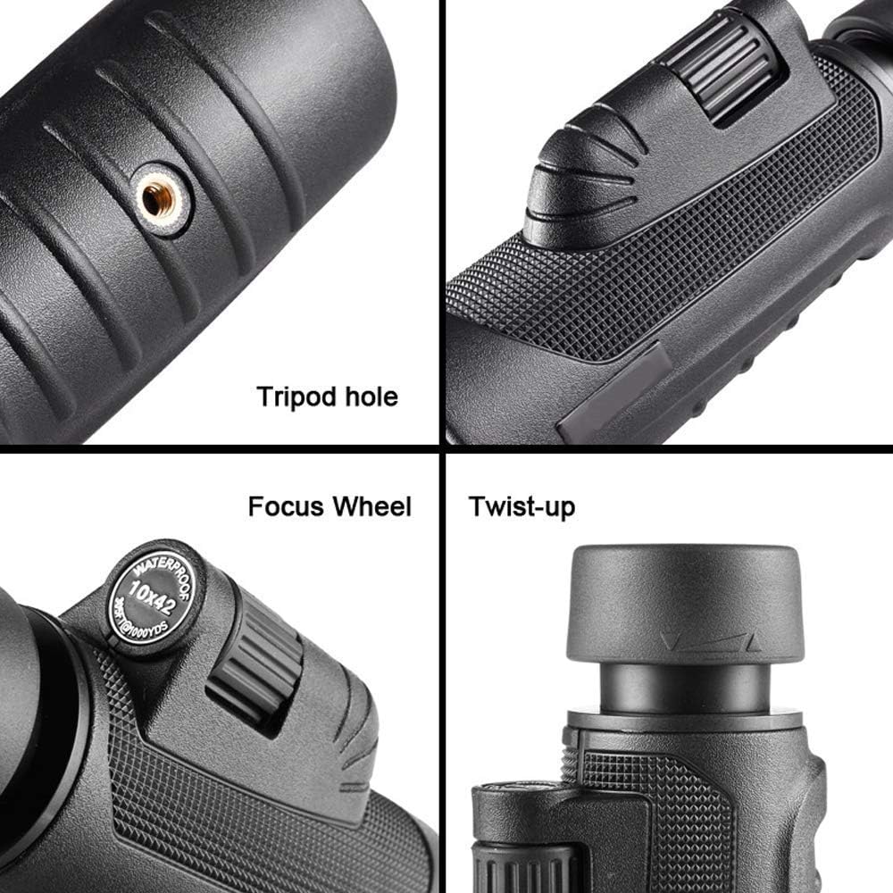 10x42 High Power Monocular with BAK4 Prism and Tripod