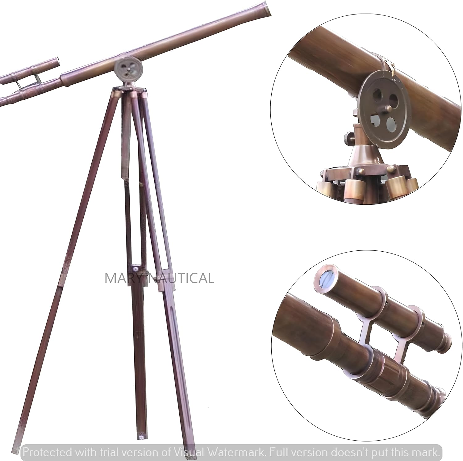 Mary Nautical US Navy Griffith Antique Adjustable Telescope Stand