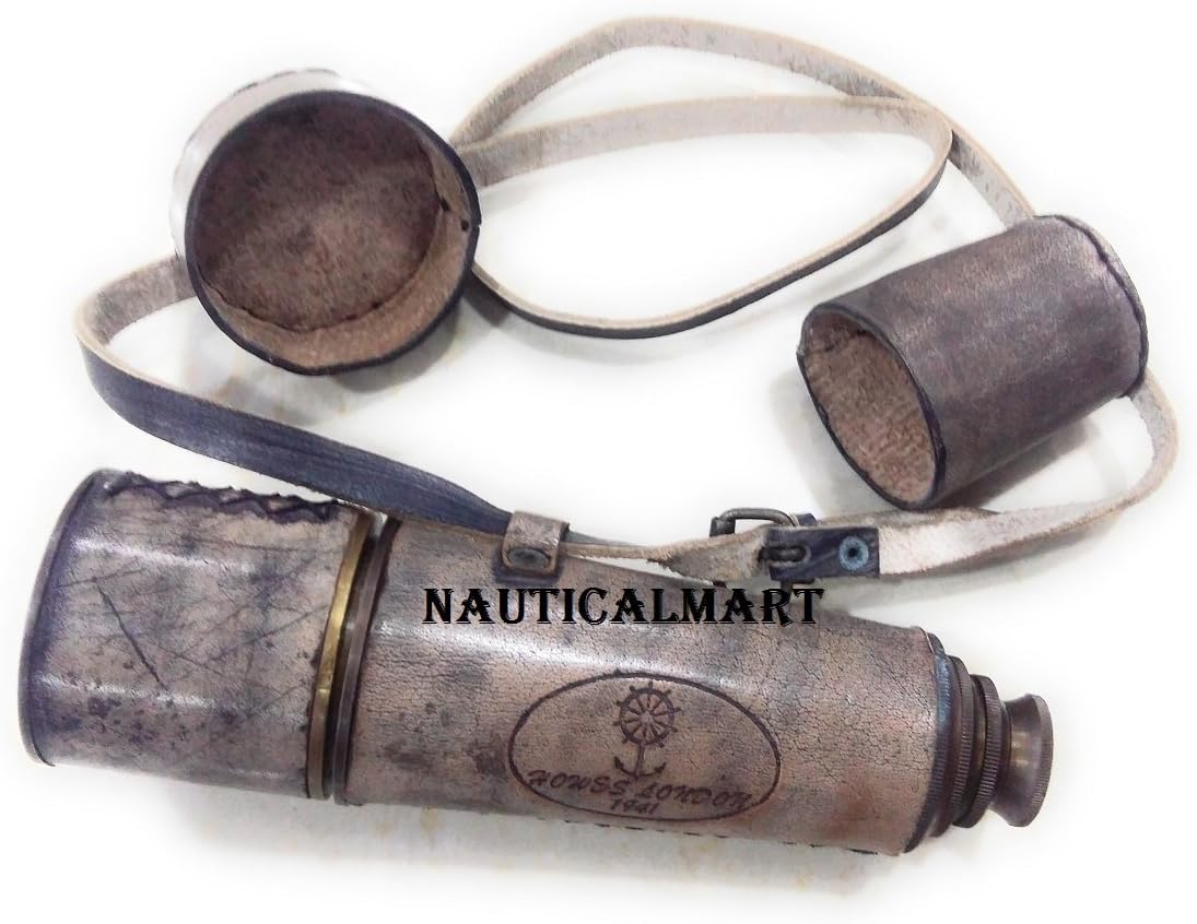 Antique Telescope Engraved Howes London 1941 by NauticalMart