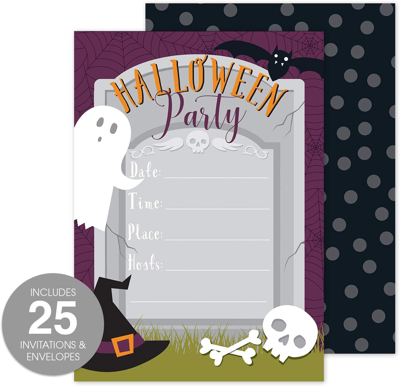 Canopy Street Halloween Party Invites 5x7