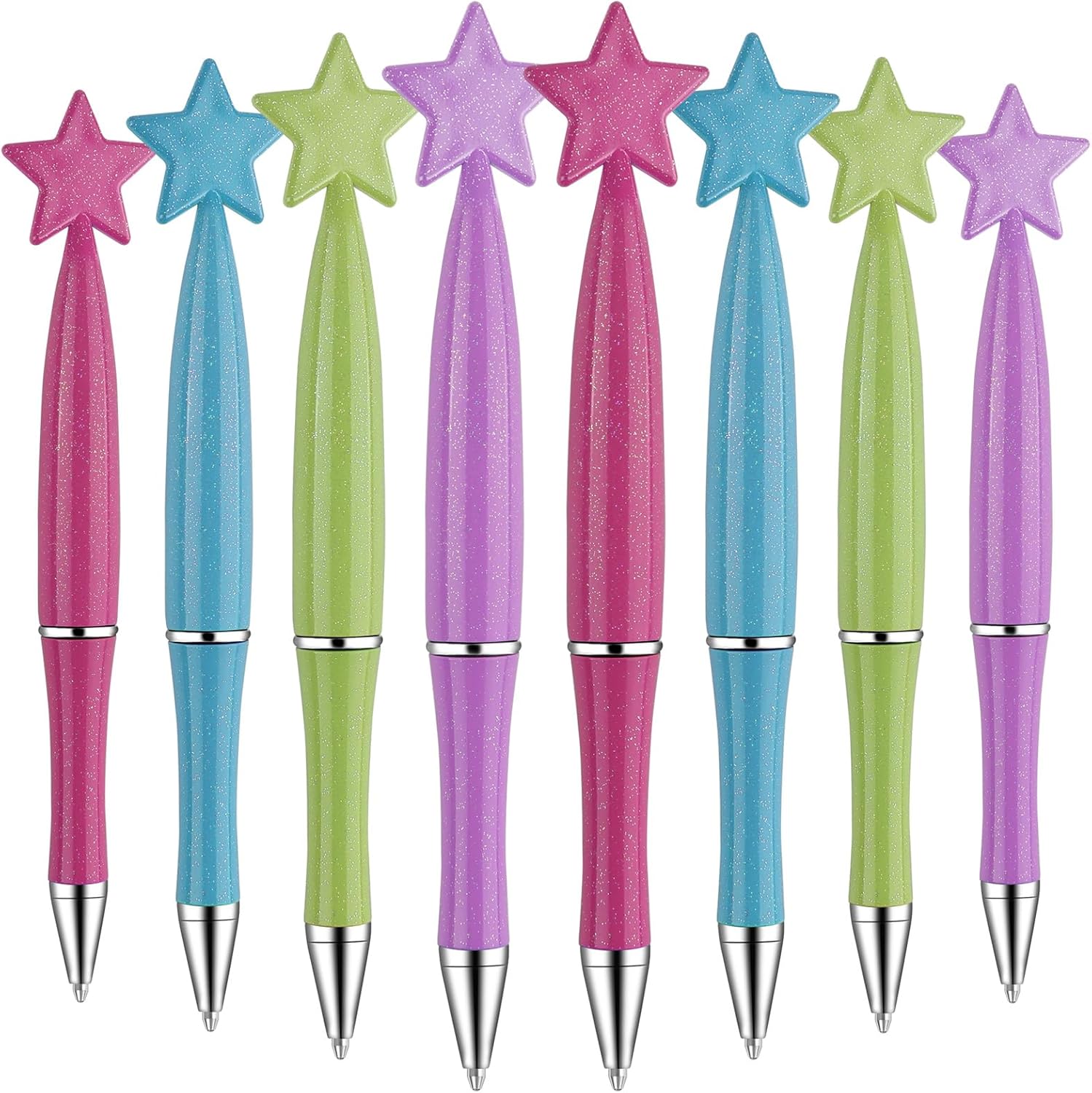 Zuazaor 24 Pack Glitter Star Star Party Pens
