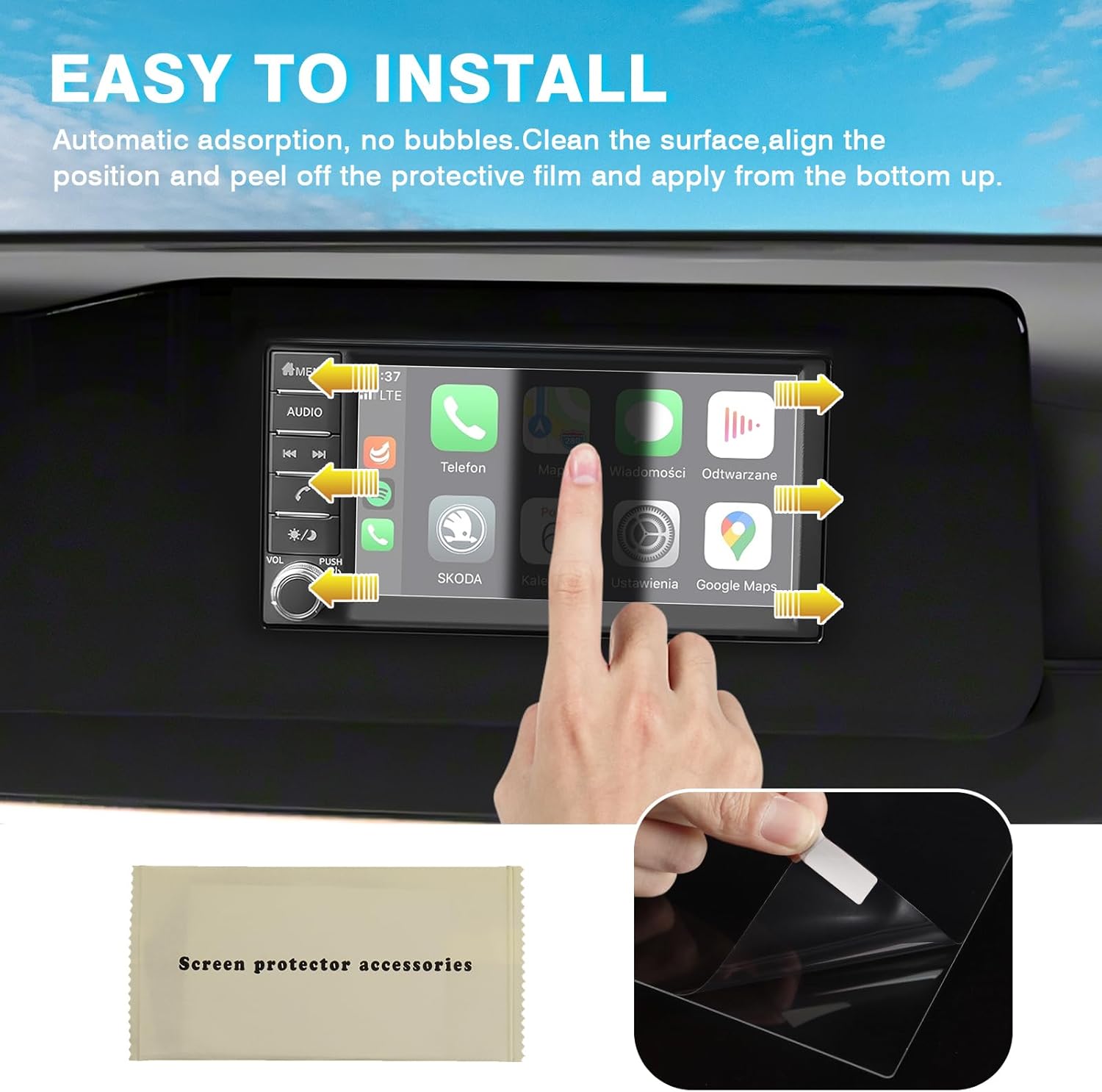 Karltys Upgrade 2025 Nissan Kicks S 7-Inch Screen Protector