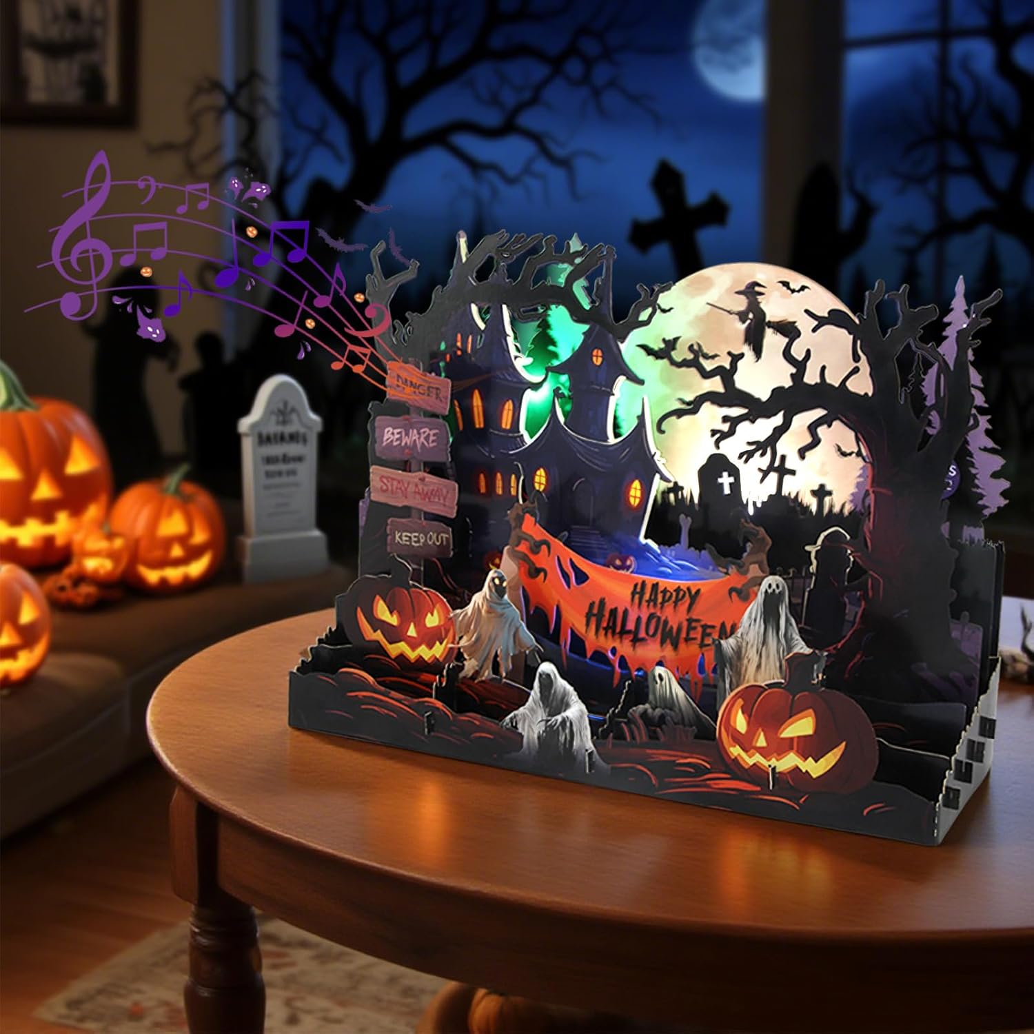 XTF2015 Halloween Card with Lights and Music