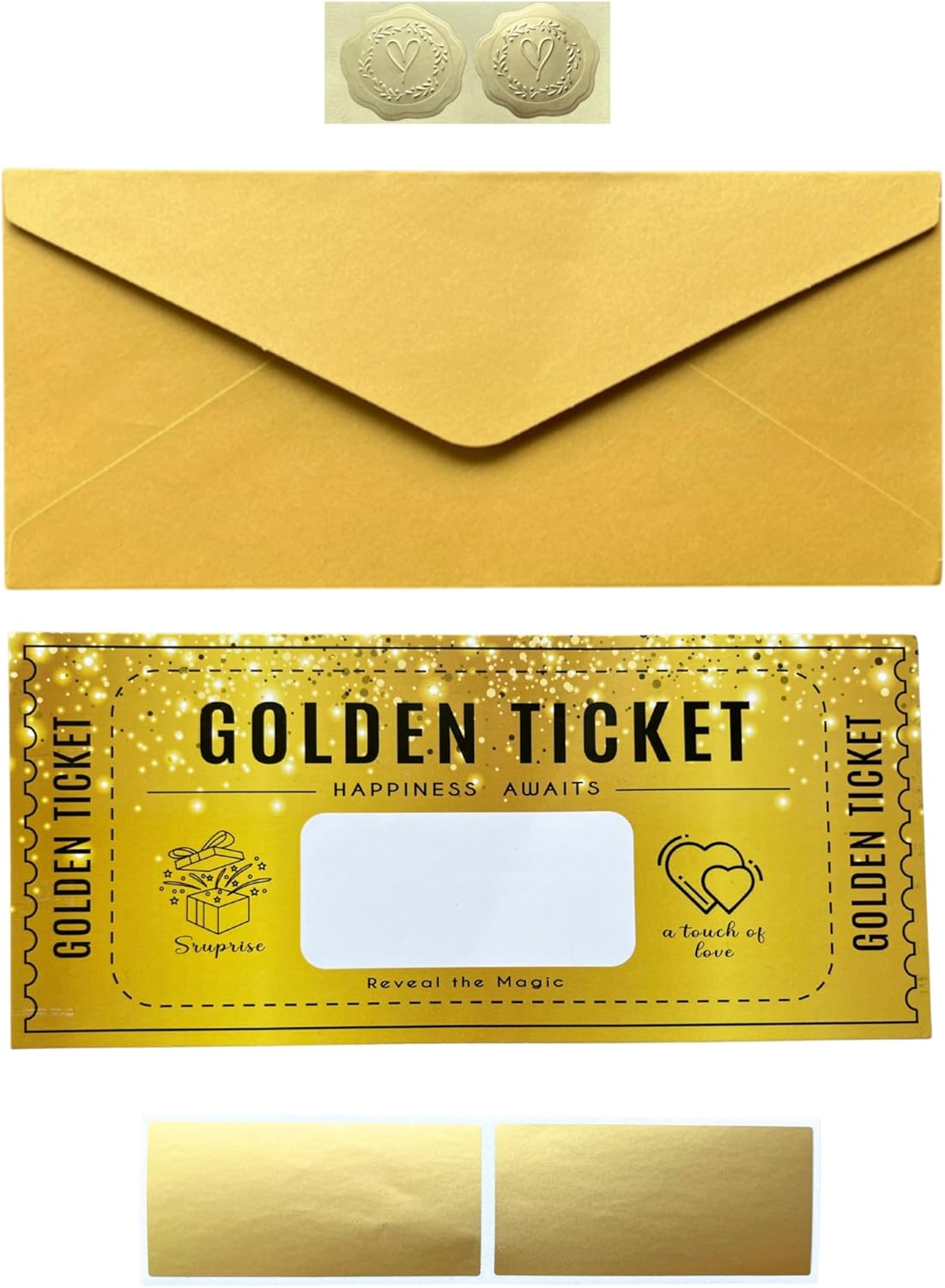 Golden Ticket Scratch Card Personalized Gift Set