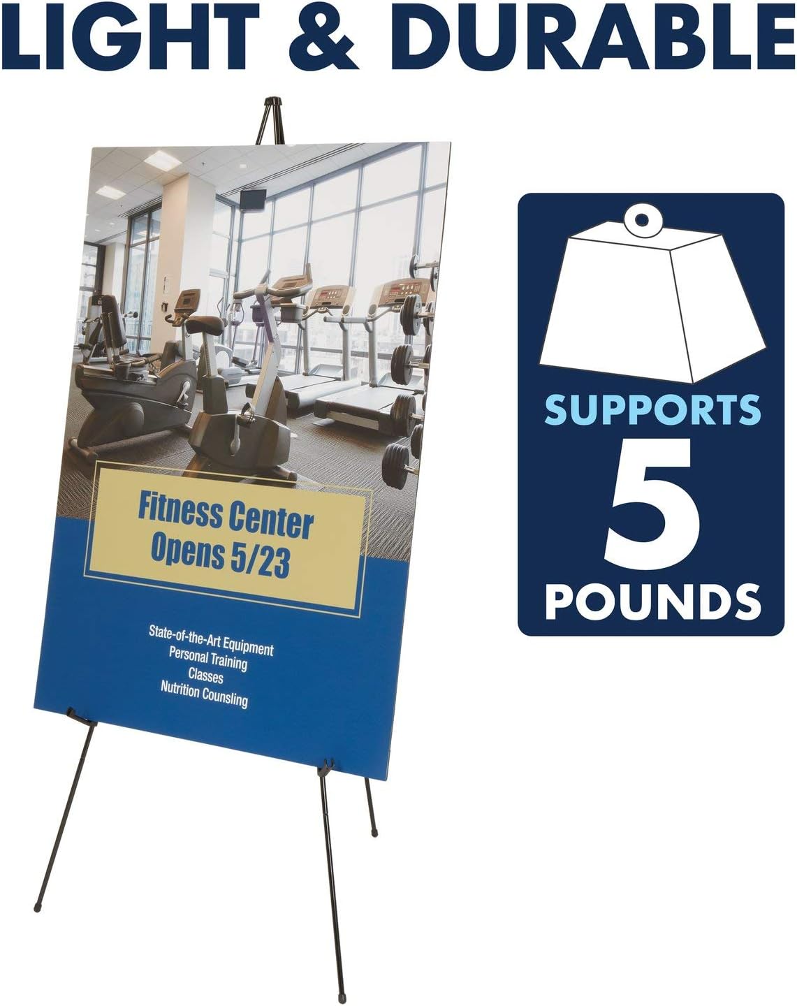 Quartet Easel Instant Stand 63 Adjustable 6-Pack