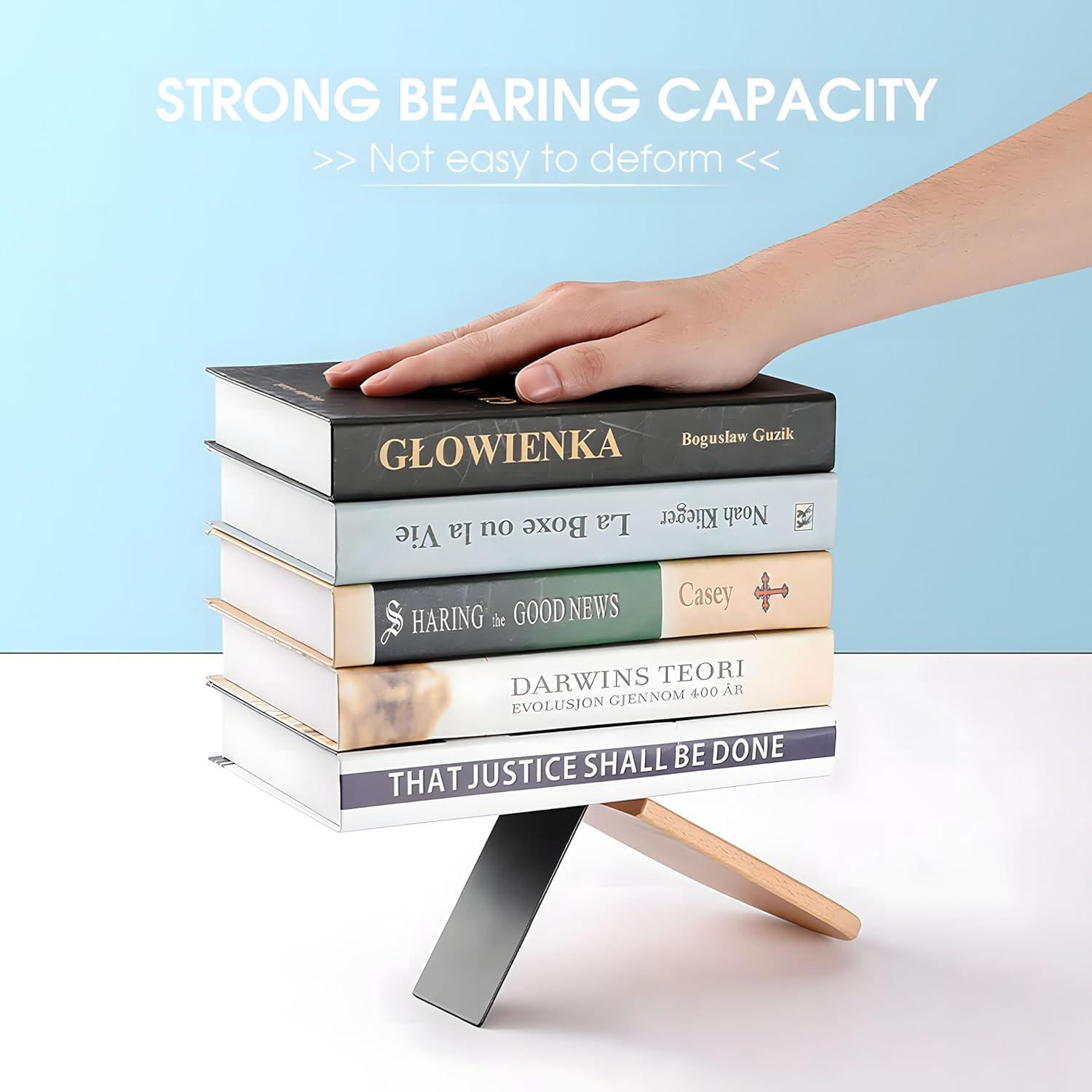 2PCS Pink Marble Bookends for Shelves and Desk