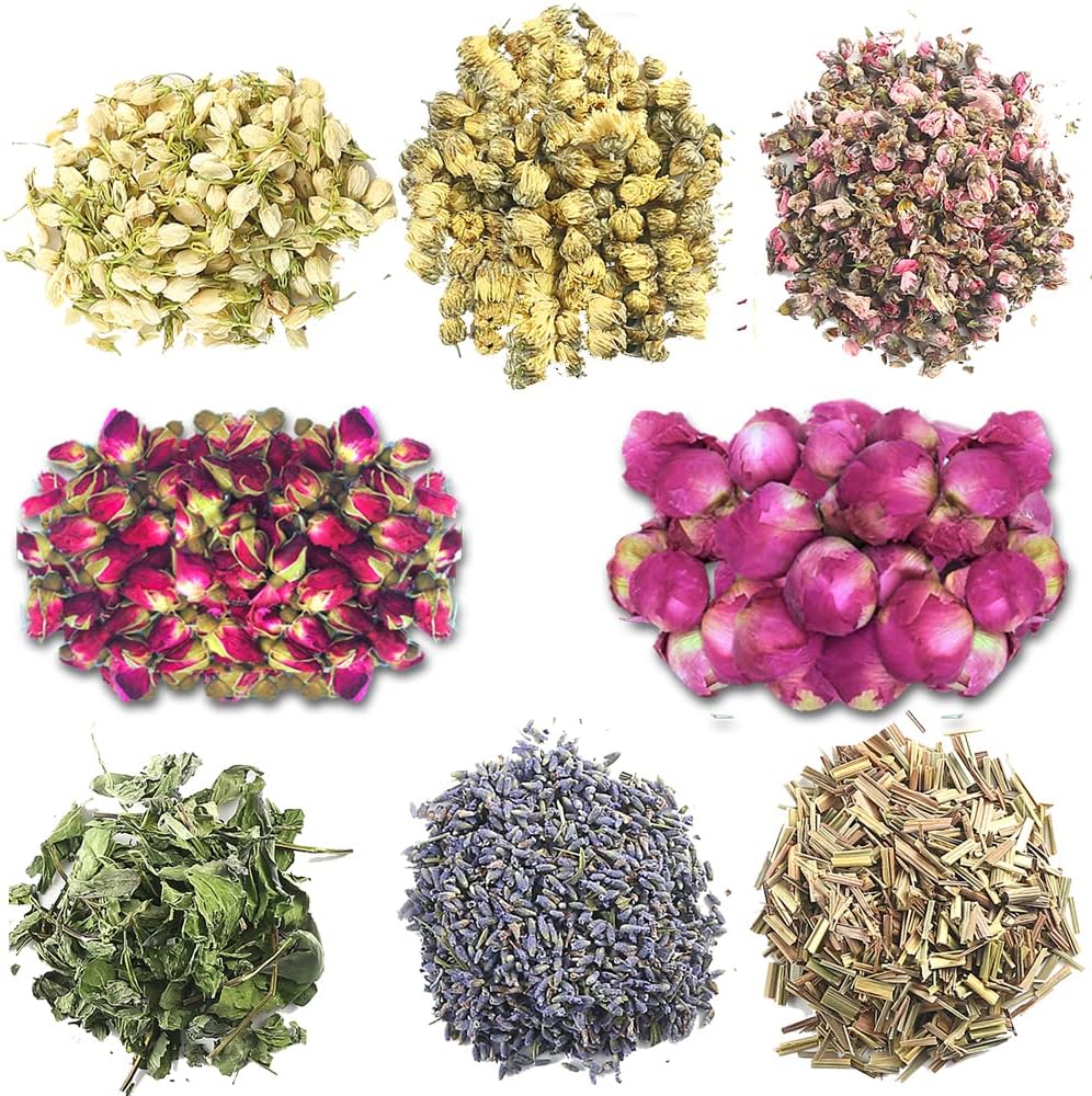 MIUPOO Dried Flower Herbal Soap Making Kit