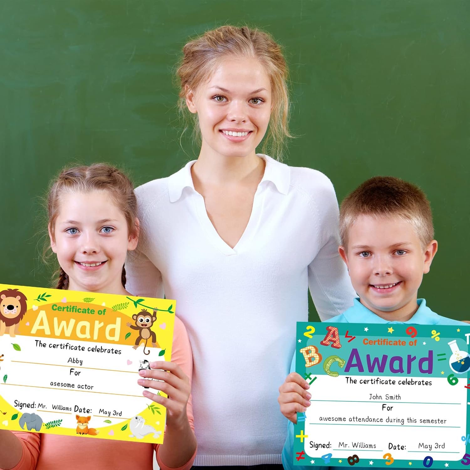 Fancy Land 30 Pcs Award Certificates with Stickers