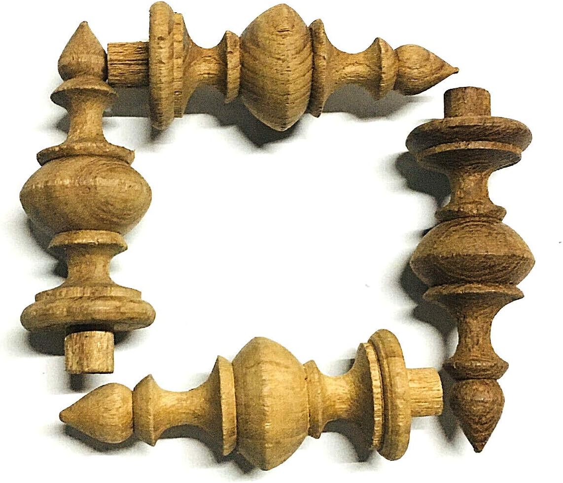 Sittikatechai Wooden Finial for Wall Clocks 1 Inch Diameter 2 Pcs